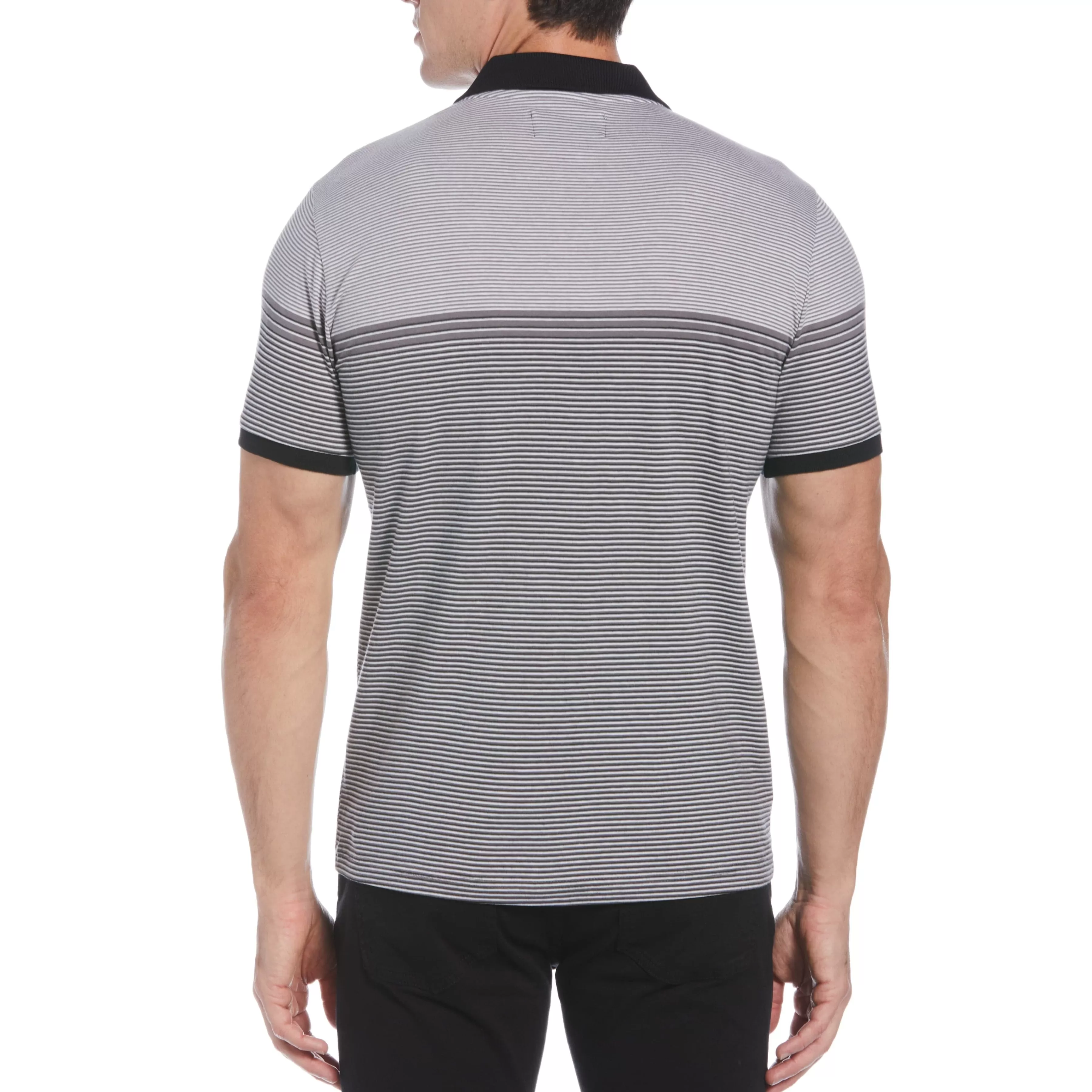 New Engineered Stripe Polo Men Polos