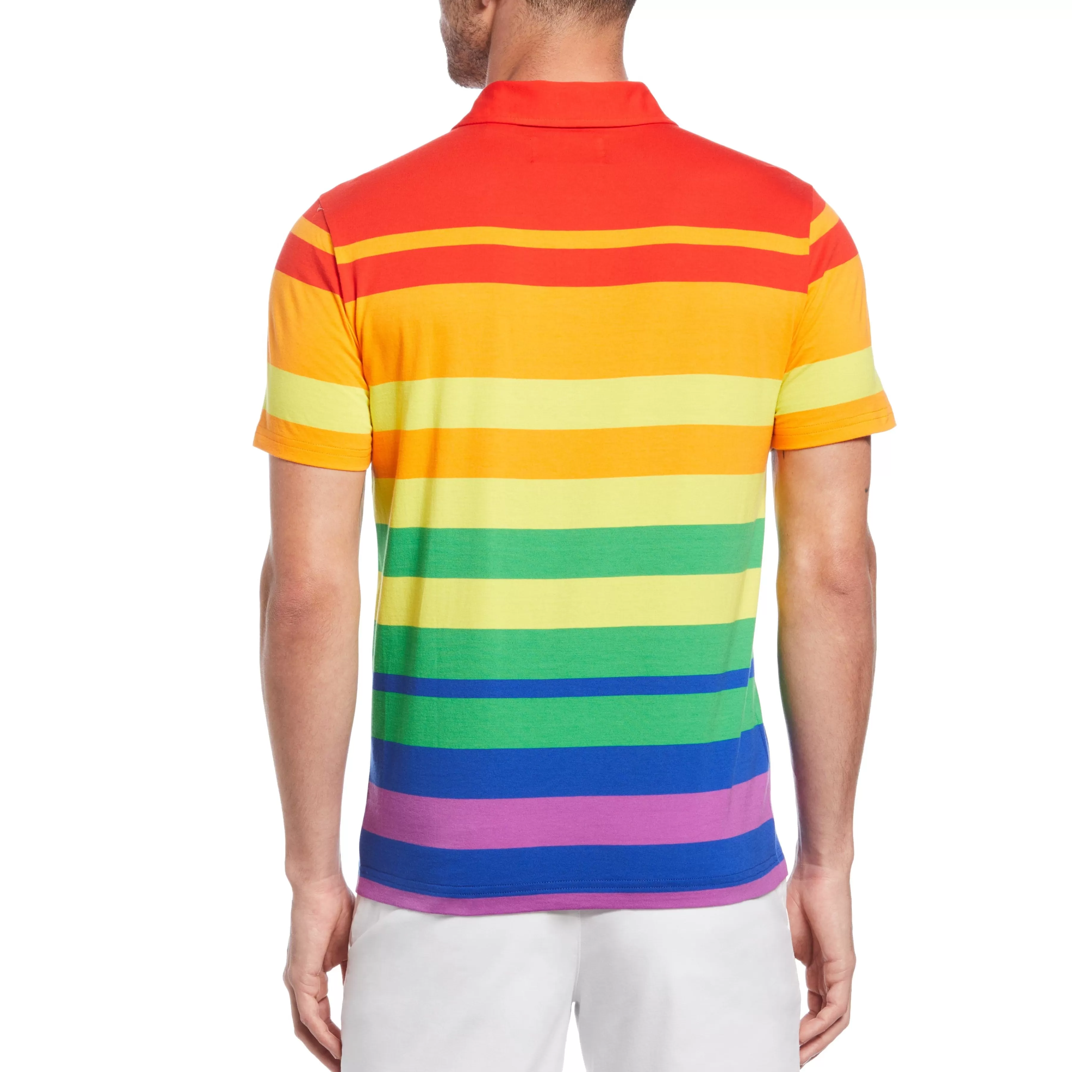 Cheap Engineered Stripe Polo Pride Pete Men Polos