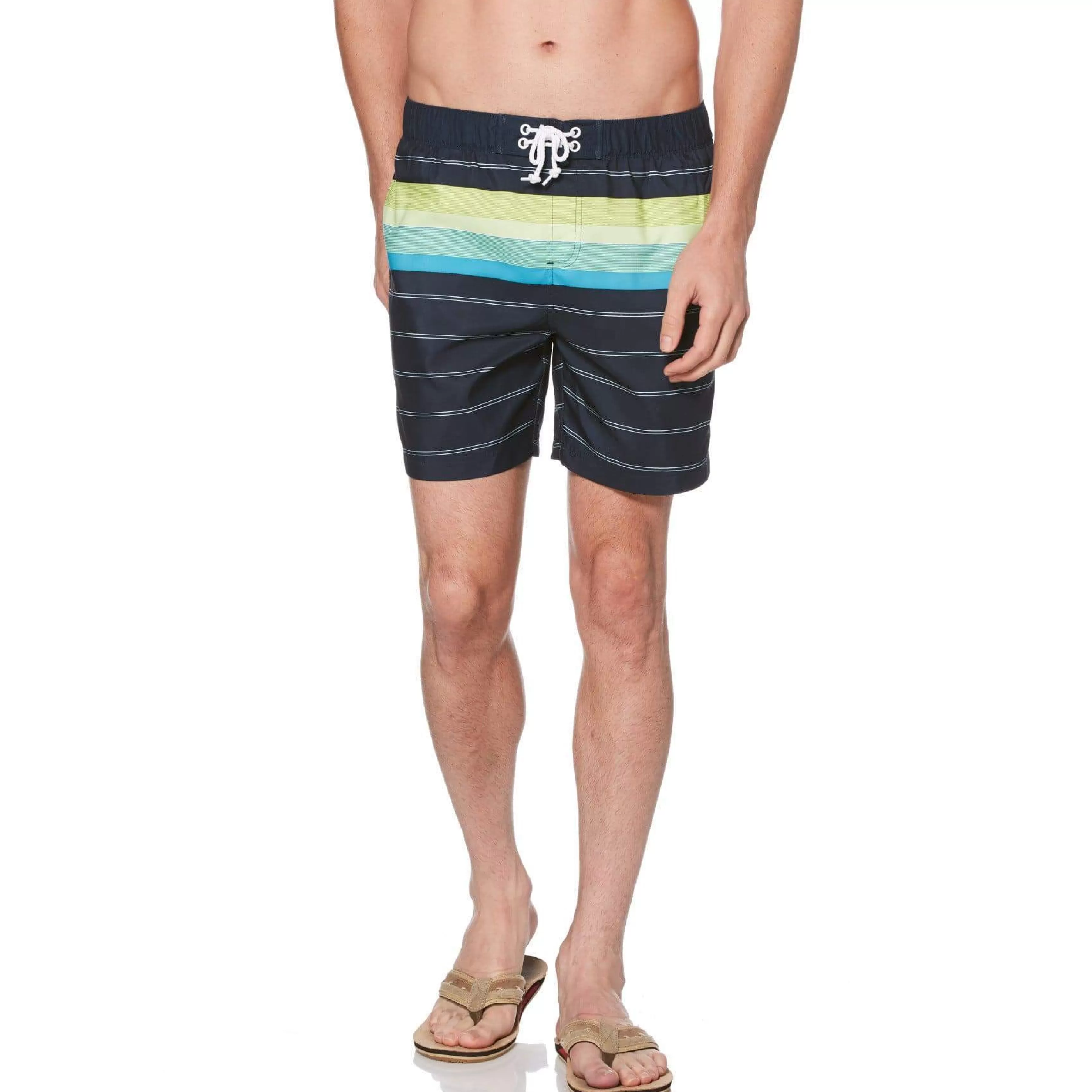 Best Sale Engineered Stripe Swim Short Men Swim