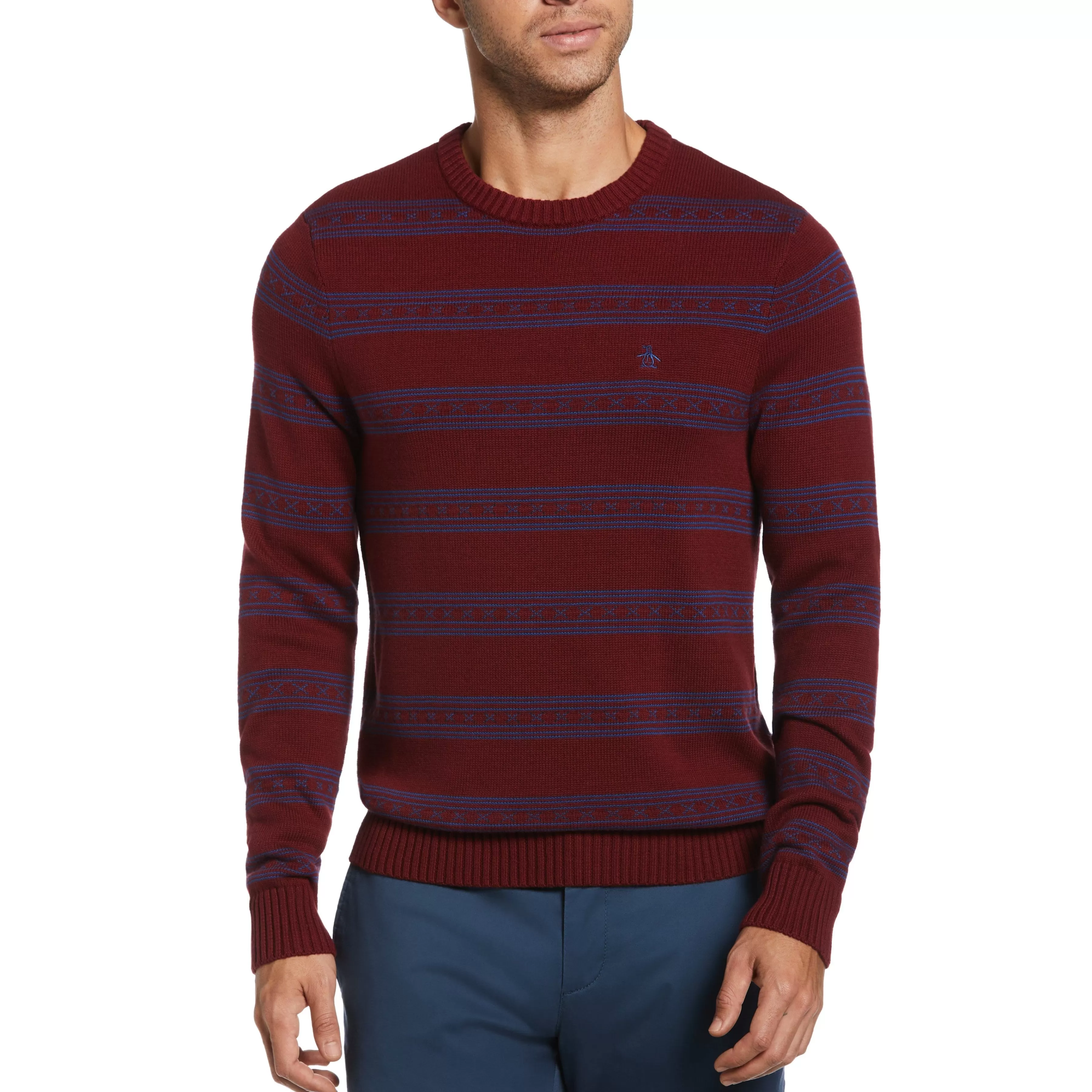 Store Fairisle Stripe Sweater Men Sweaters