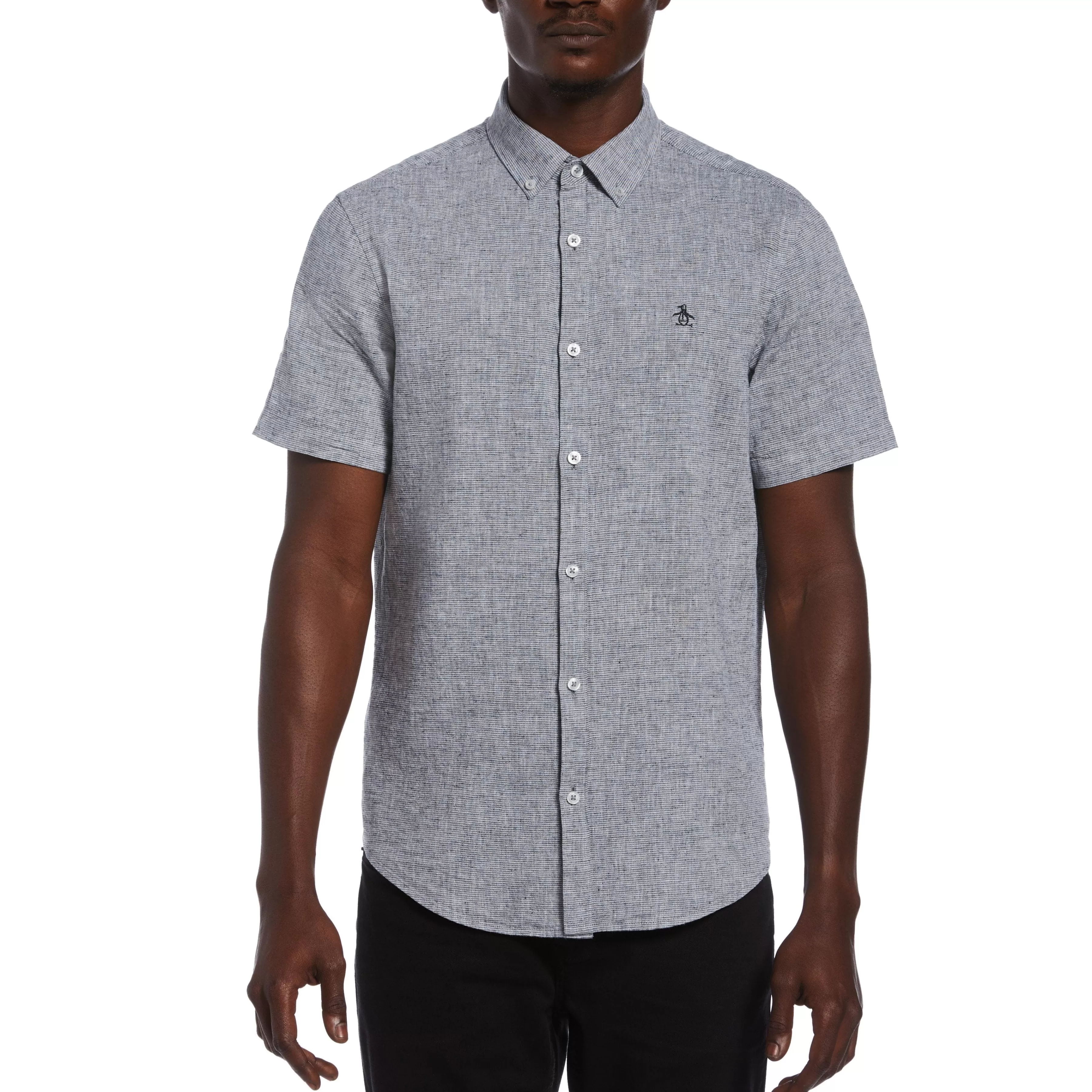 Best Feeder Stripe Linen Shirt Men Shirts