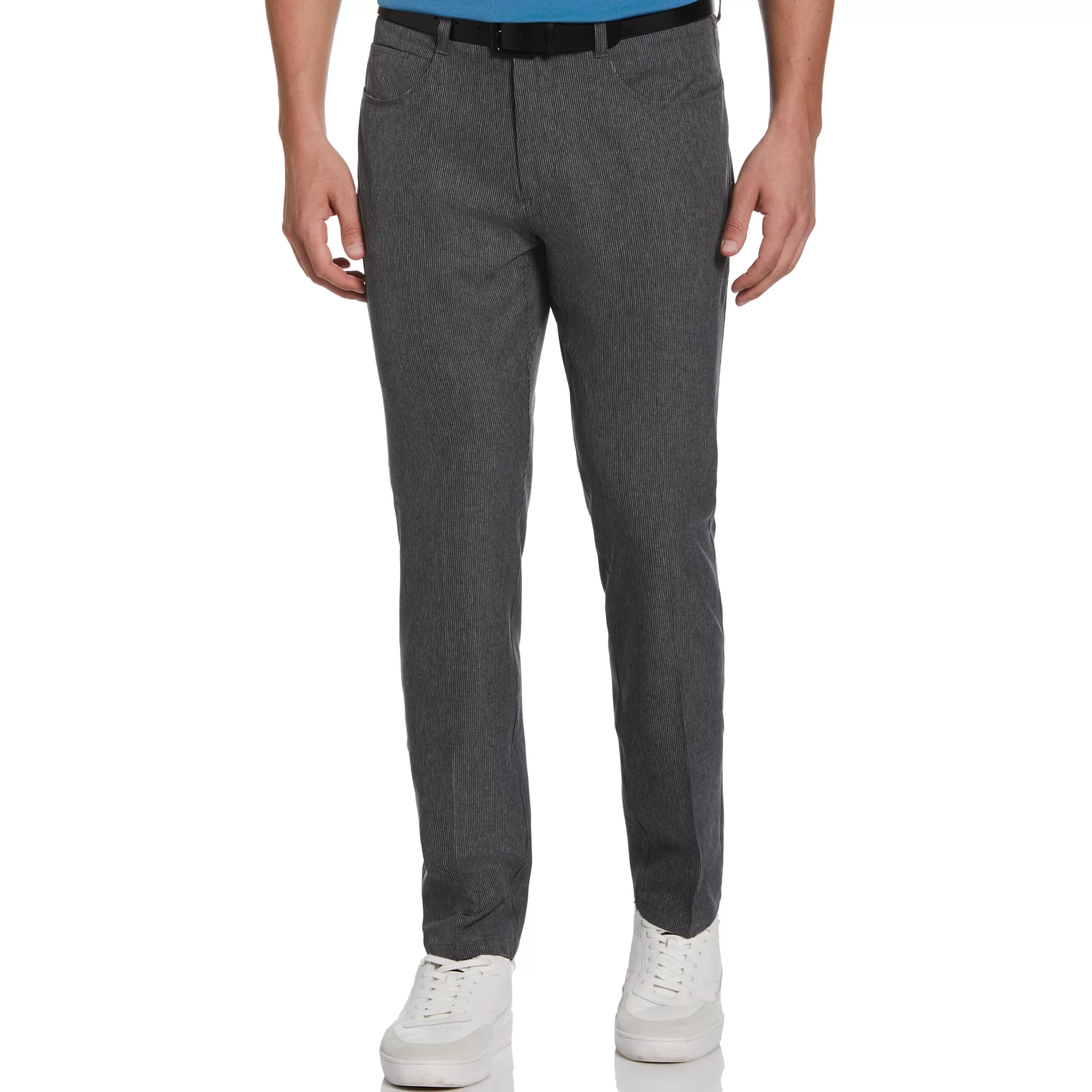 Discount Flat Front Fine Line Print Golf Pant Men Pants