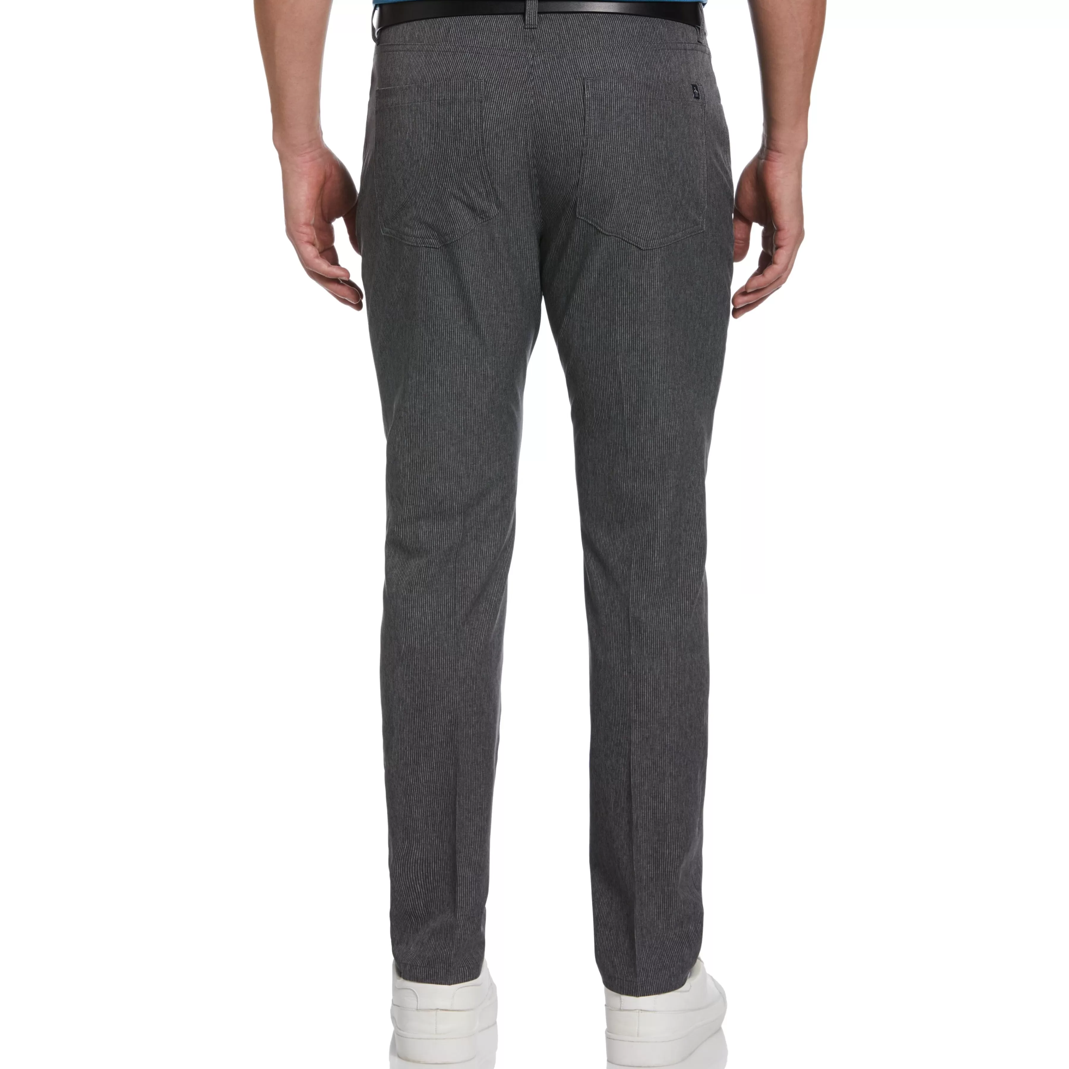 Discount Flat Front Fine Line Print Golf Pant Men Pants