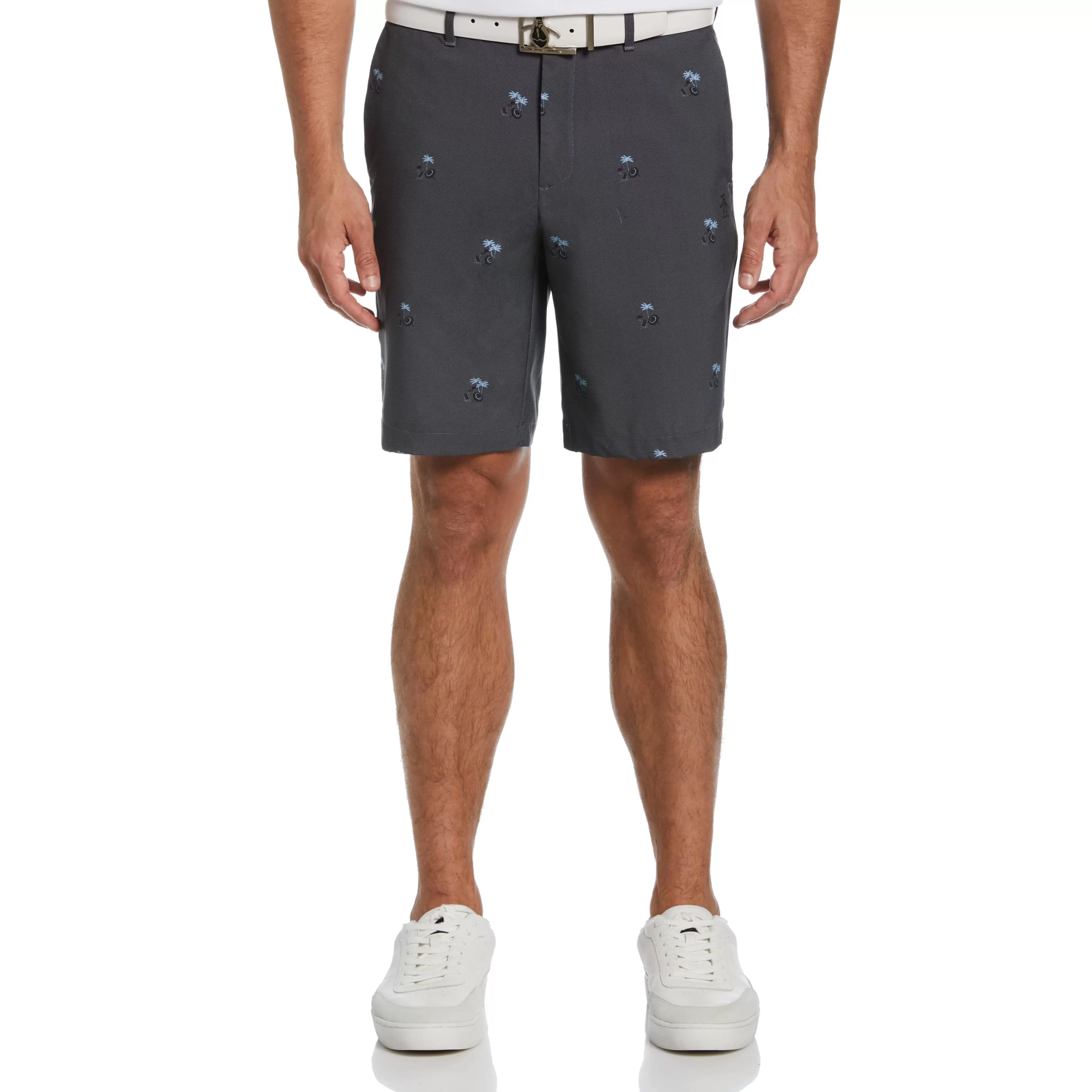 Cheap Flat Front Novelty Print Golf Short Men Shorts
