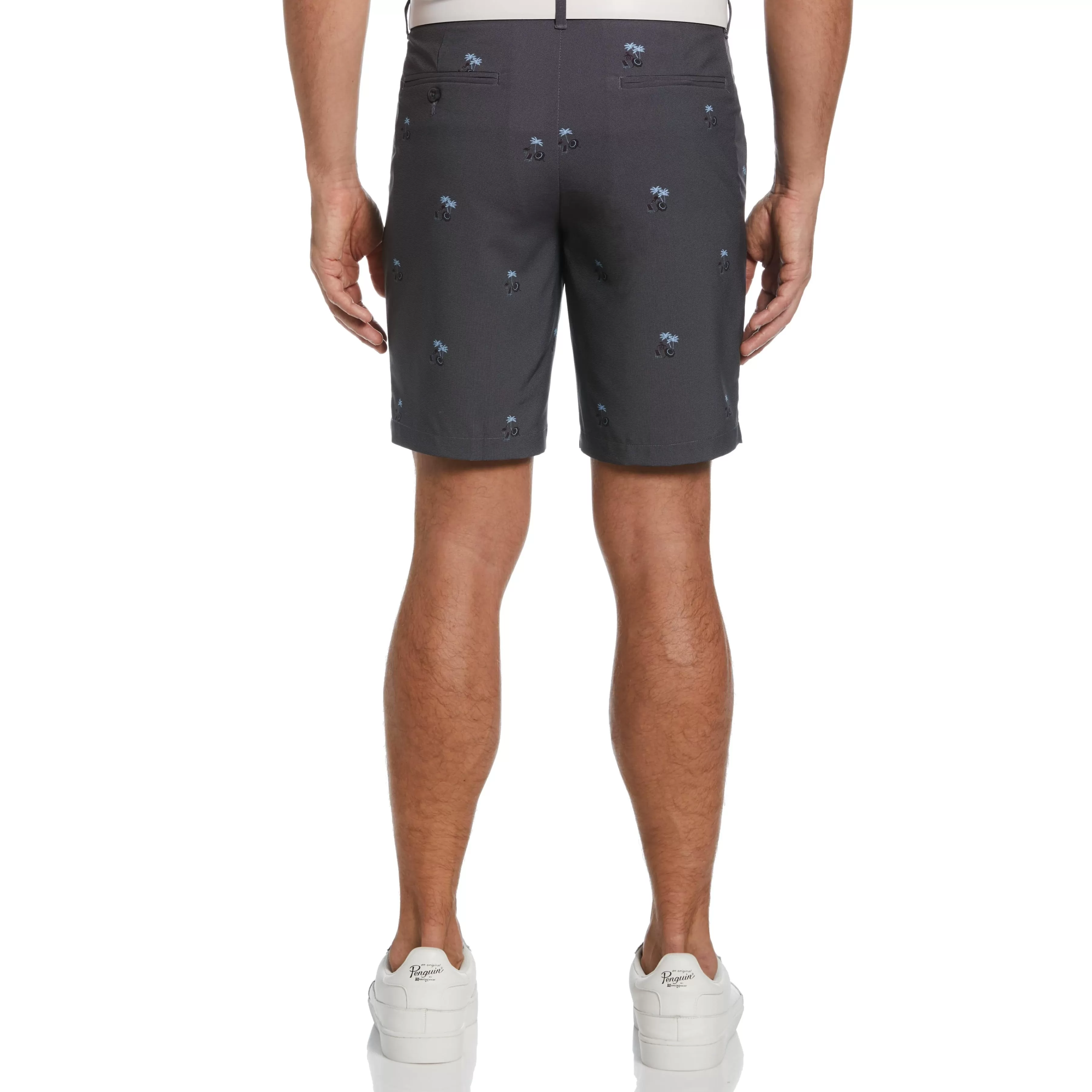 Cheap Flat Front Novelty Print Golf Short Men Shorts