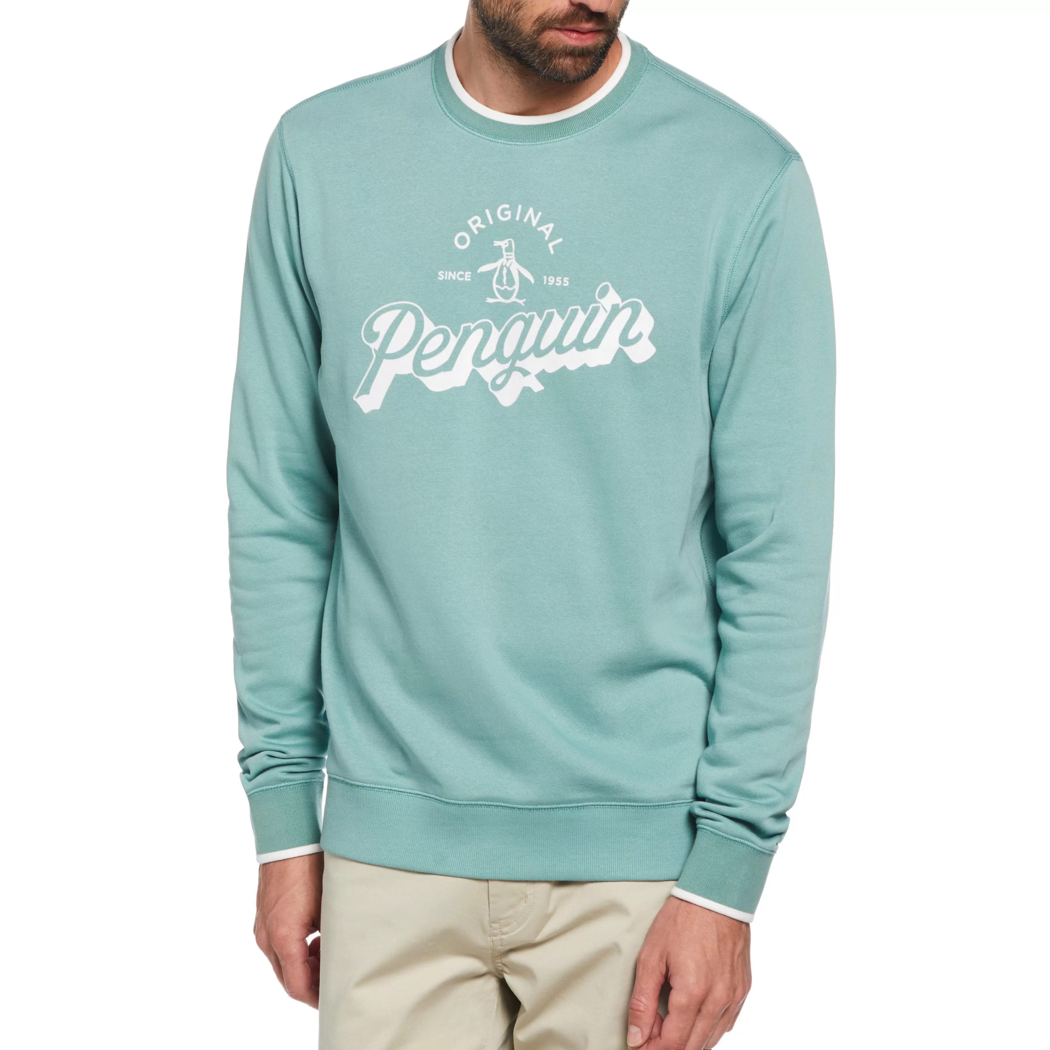 Sale Fleece Crew Neck Logo Sweatshirt Men Hoodies & Sweatshirts