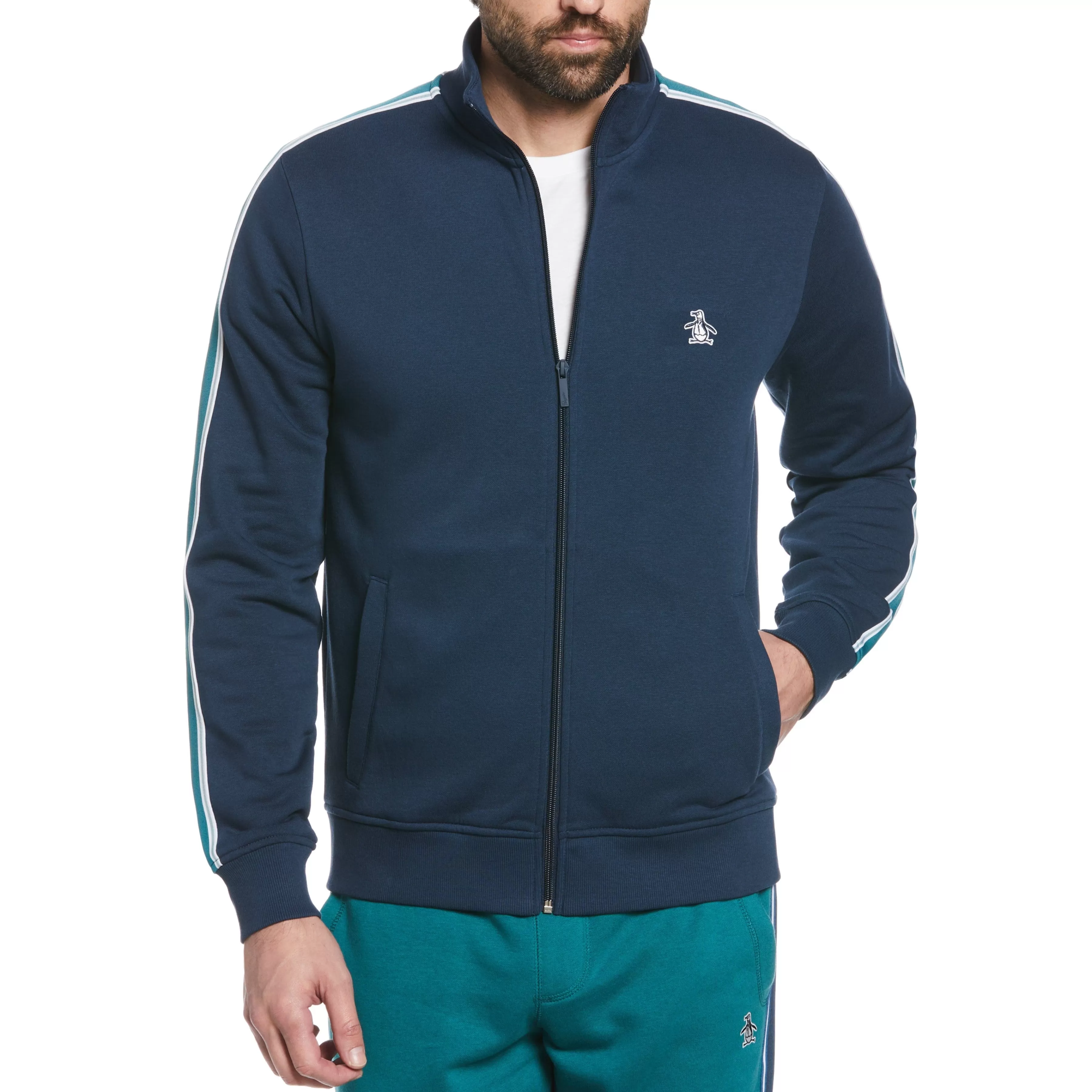 Store Fleece Side Tape Track Jacket Men Jackets & Vests