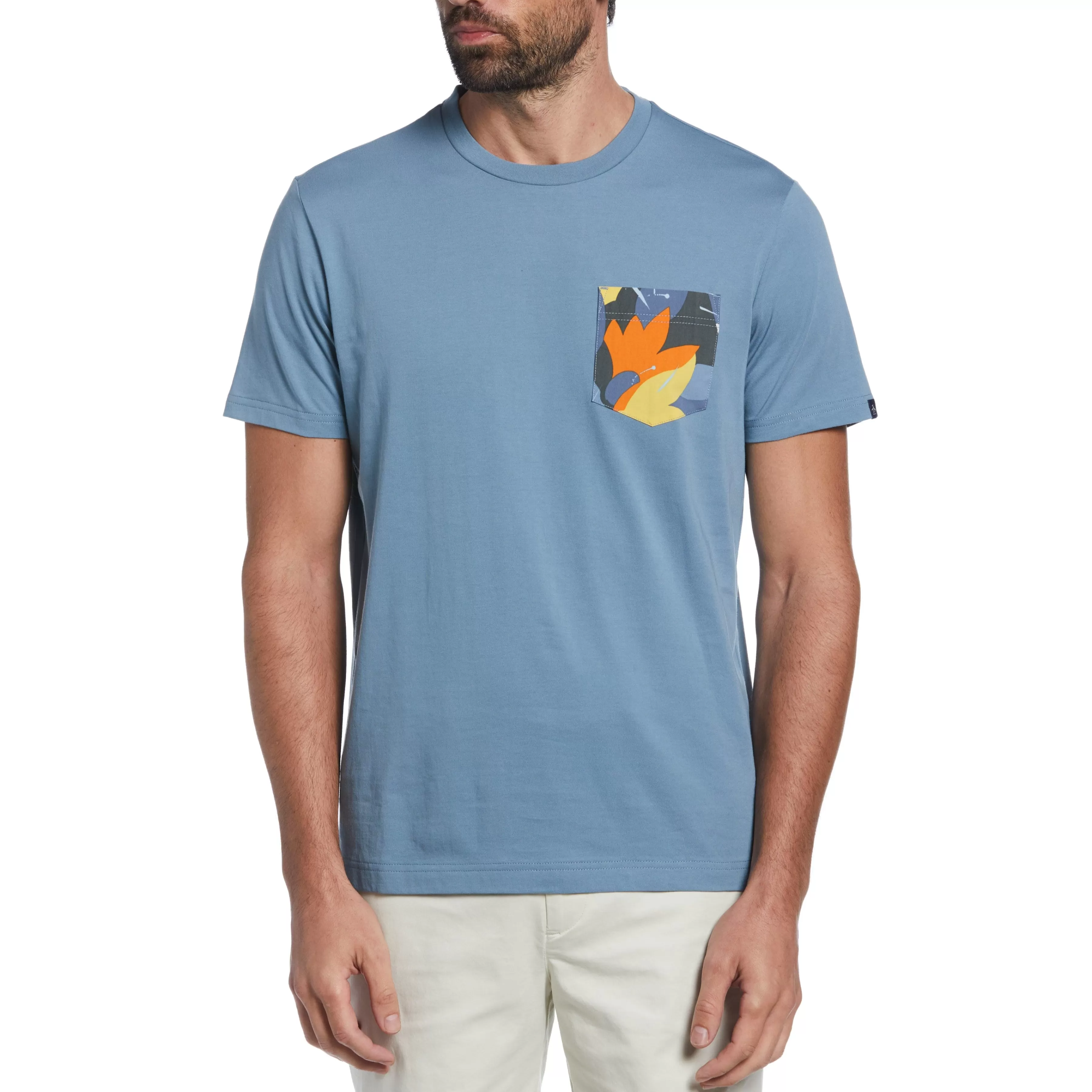 Flash Sale Floral Pocket Tee Men Tees