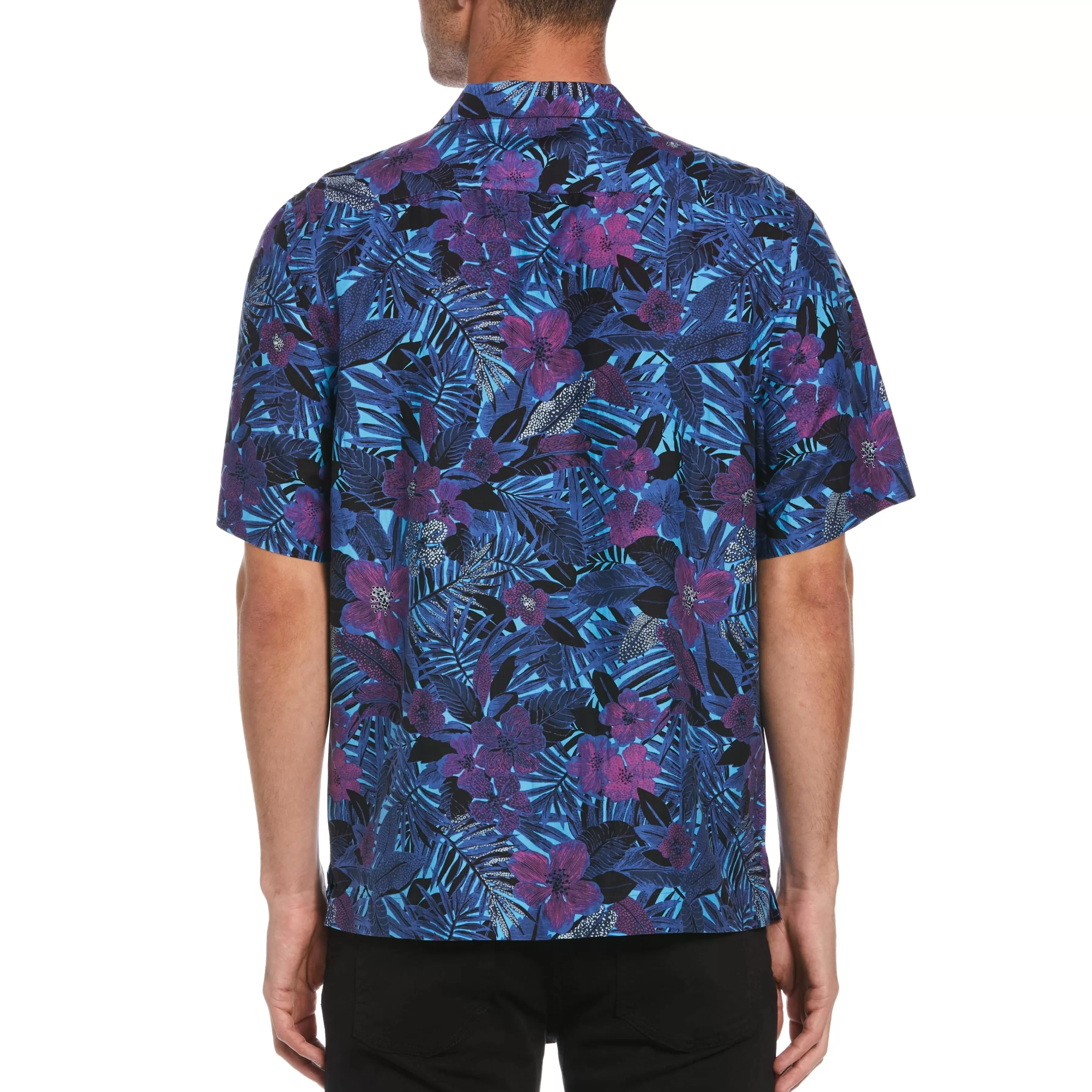 Clearance Floral Print Bowling Shirt Men Shirts