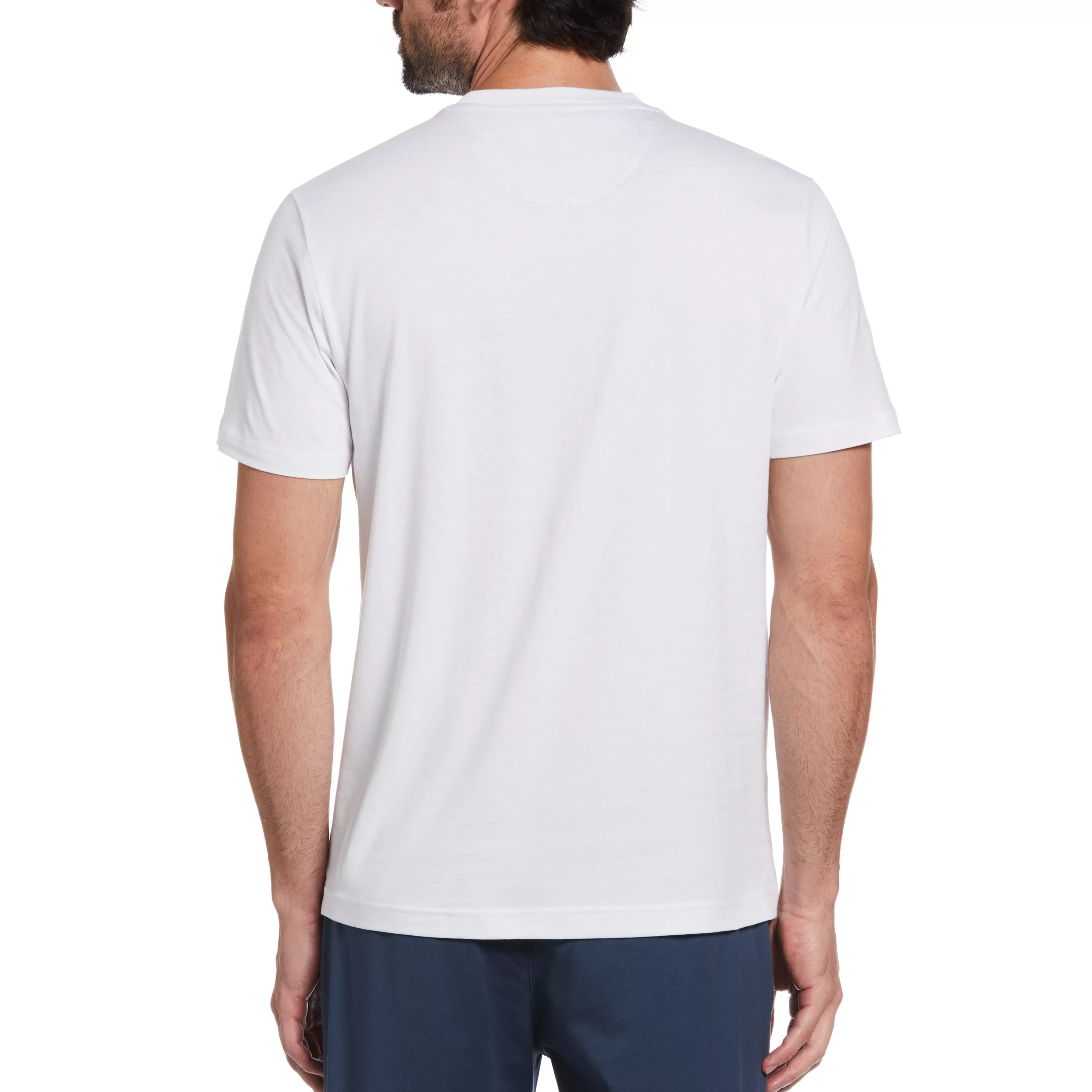 Online Floral Print Pocket Tee Men Tees