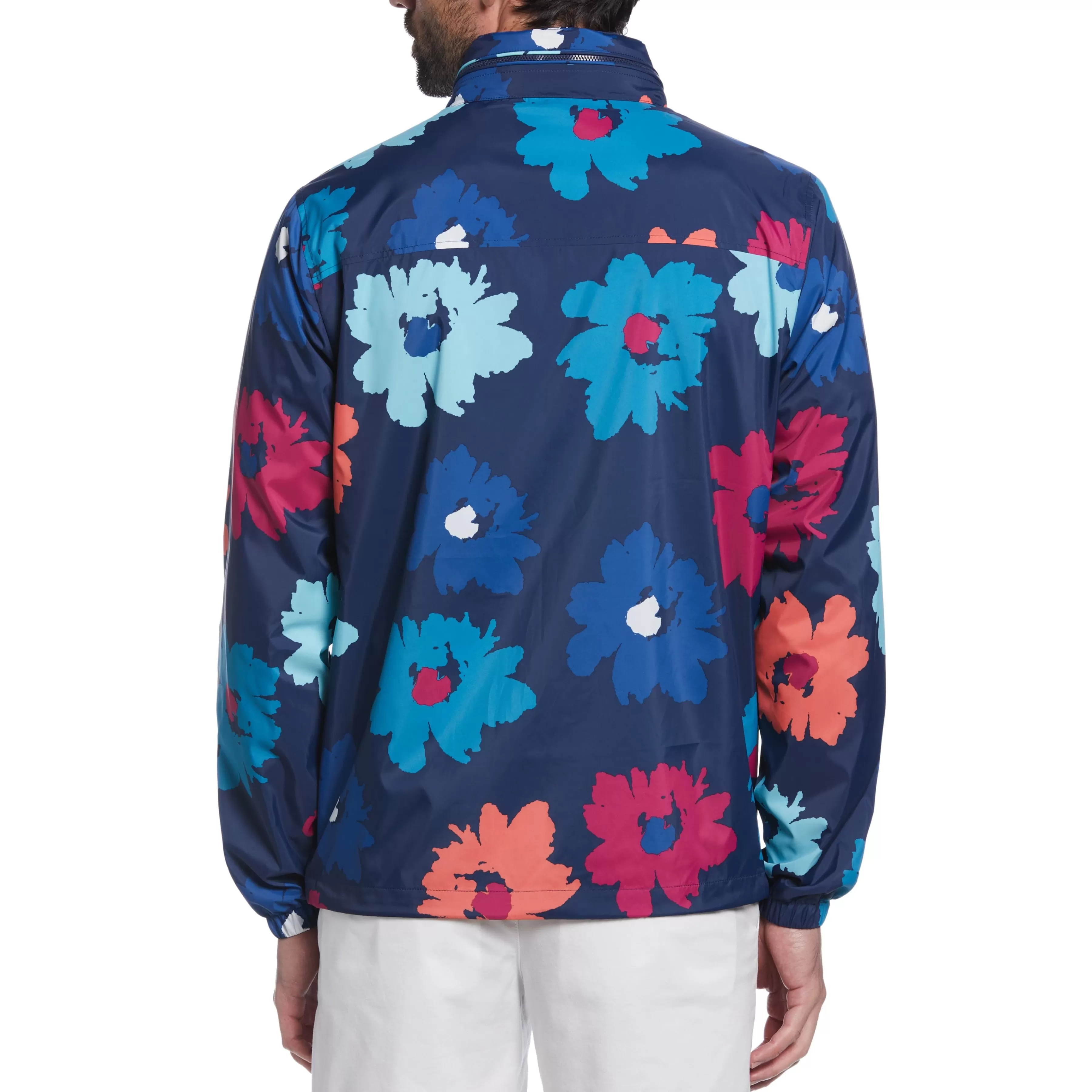 Outlet Floral Print Rain Jacket Men Jackets & Vests