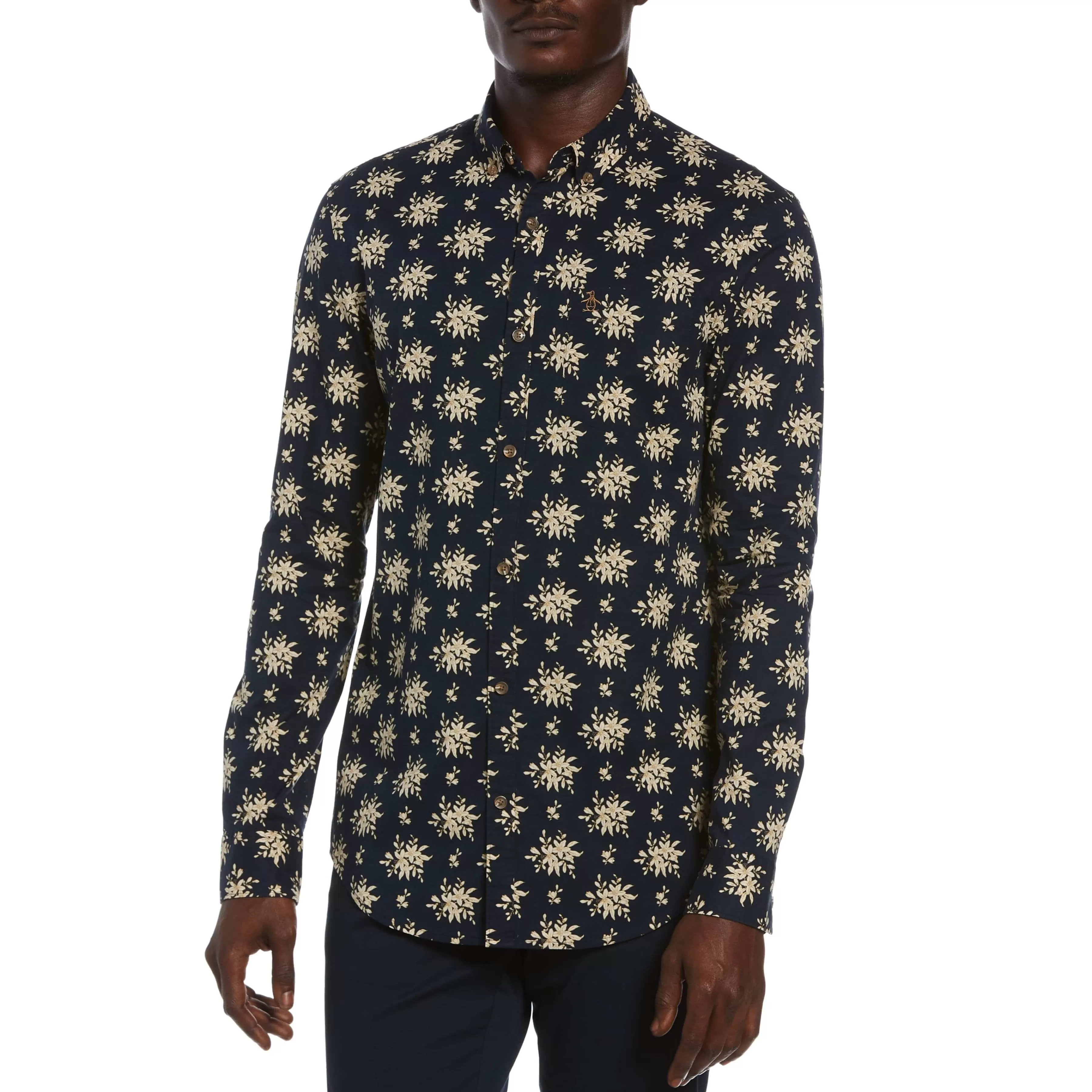 Fashion Floral Print Shirt Men Shirts