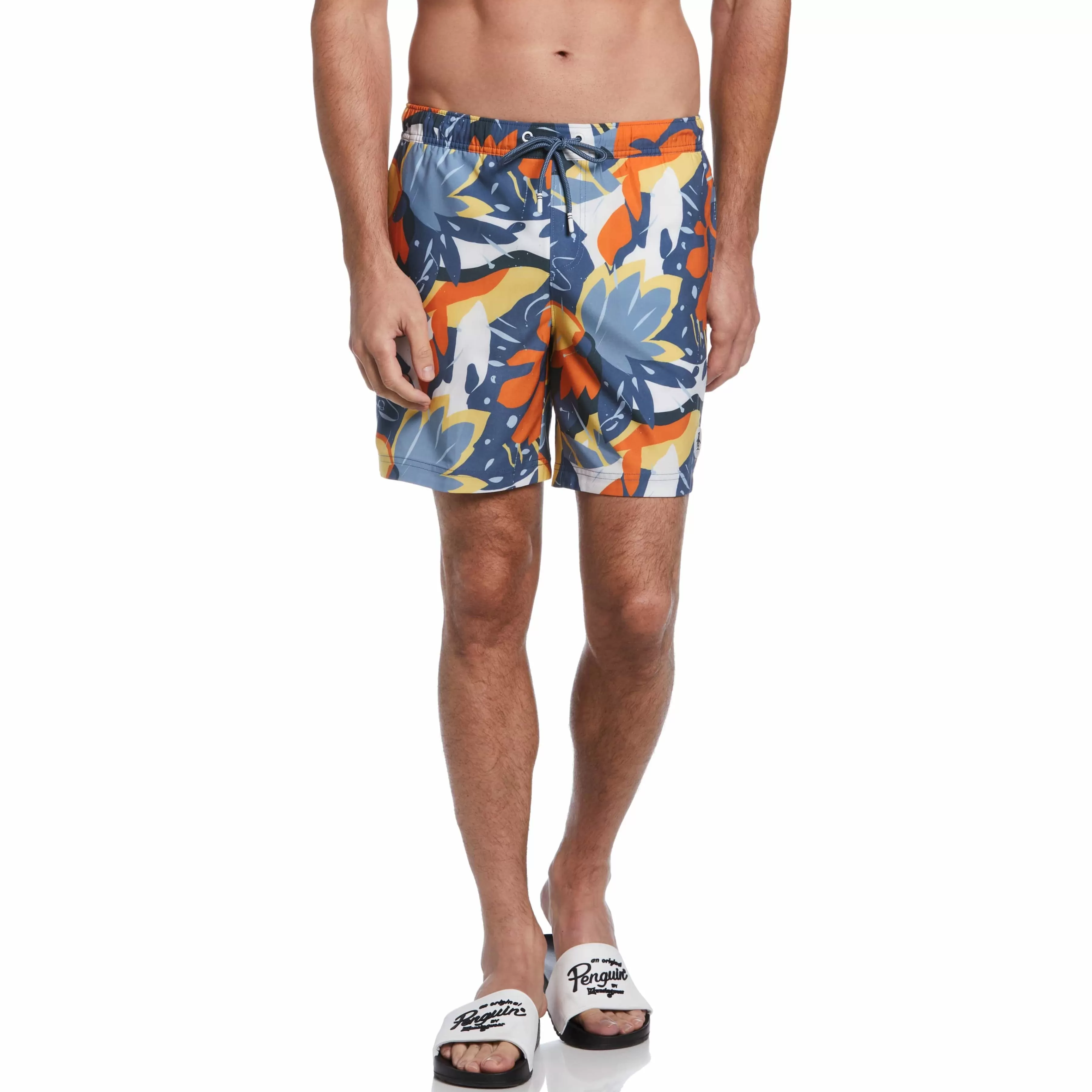 New Floral Print Swim Short Men Swim