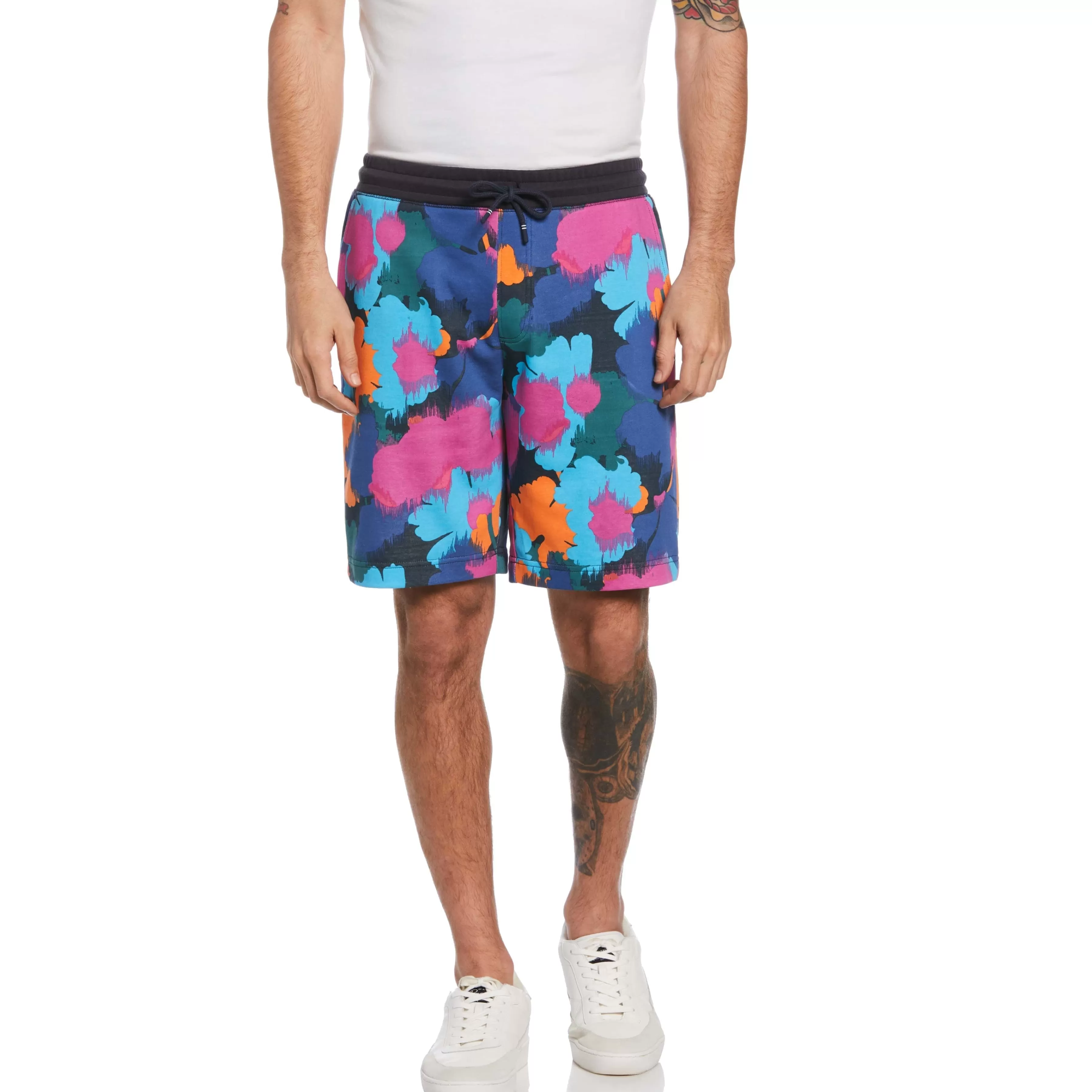 New Floral Print Terry Short Men Shorts