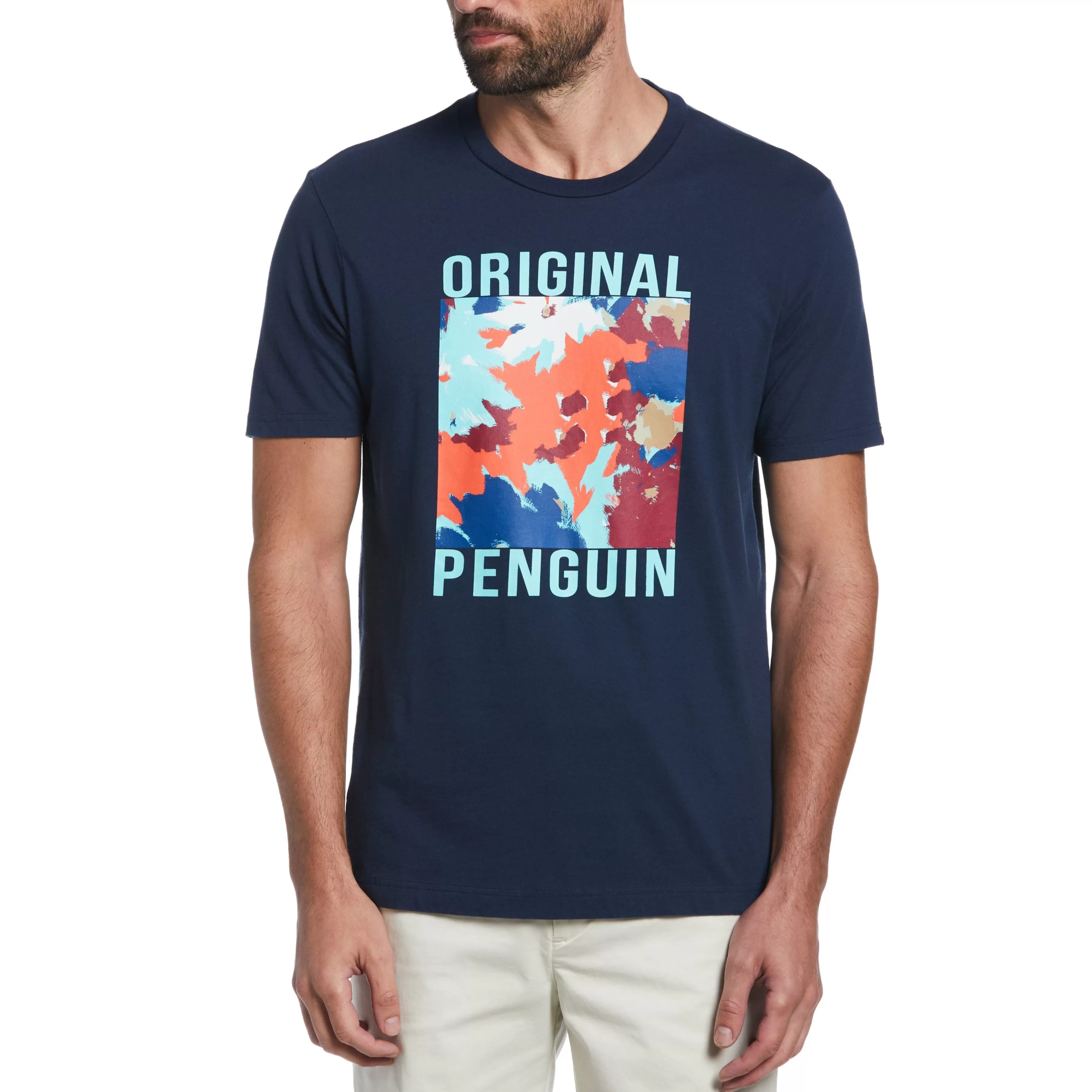 New Floral Square Tee Men Tees