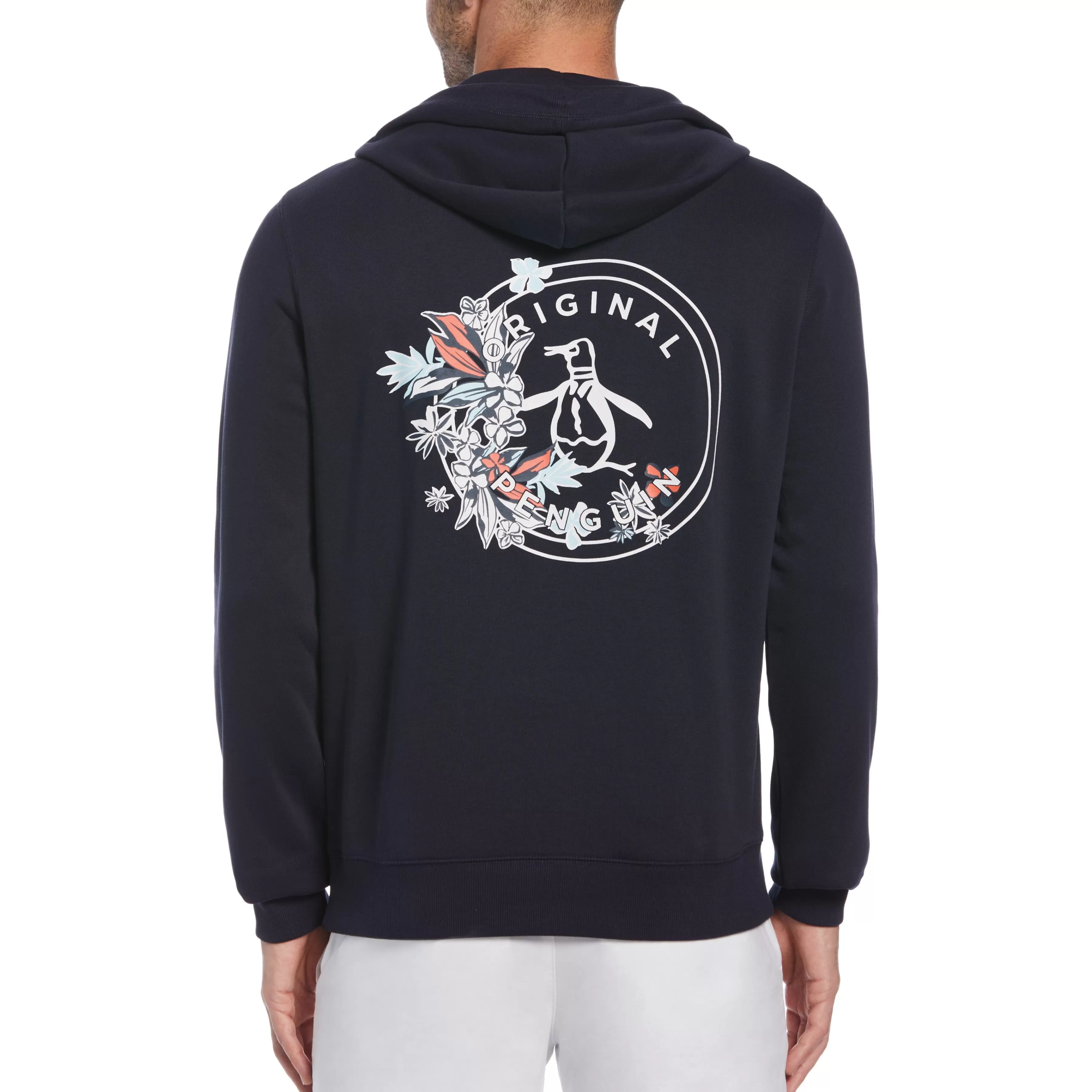 Store Floral Stamp Pete Fleece Hoodie Men Hoodies & Sweatshirts