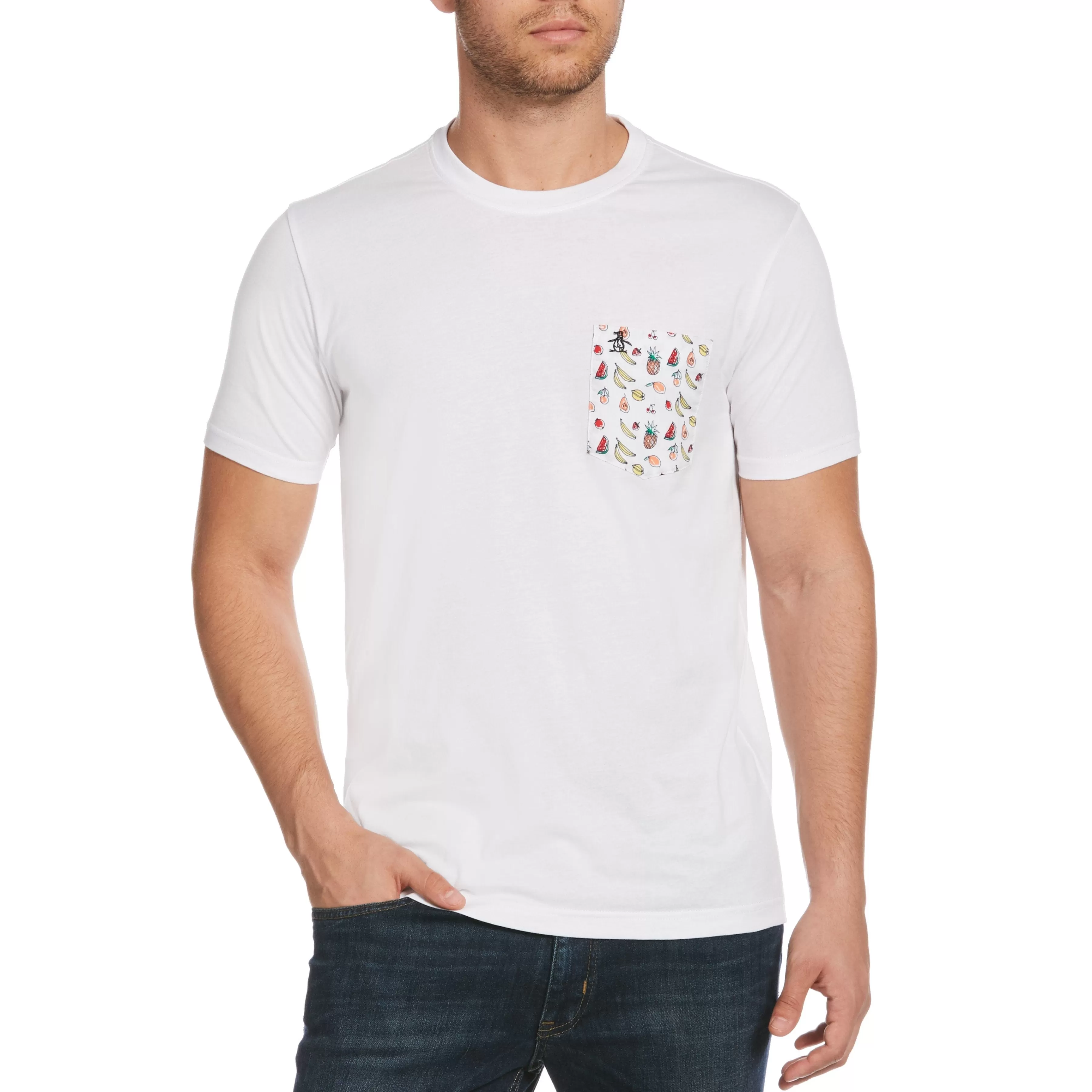 Best Fruit Print Pocket Tee Men Tees