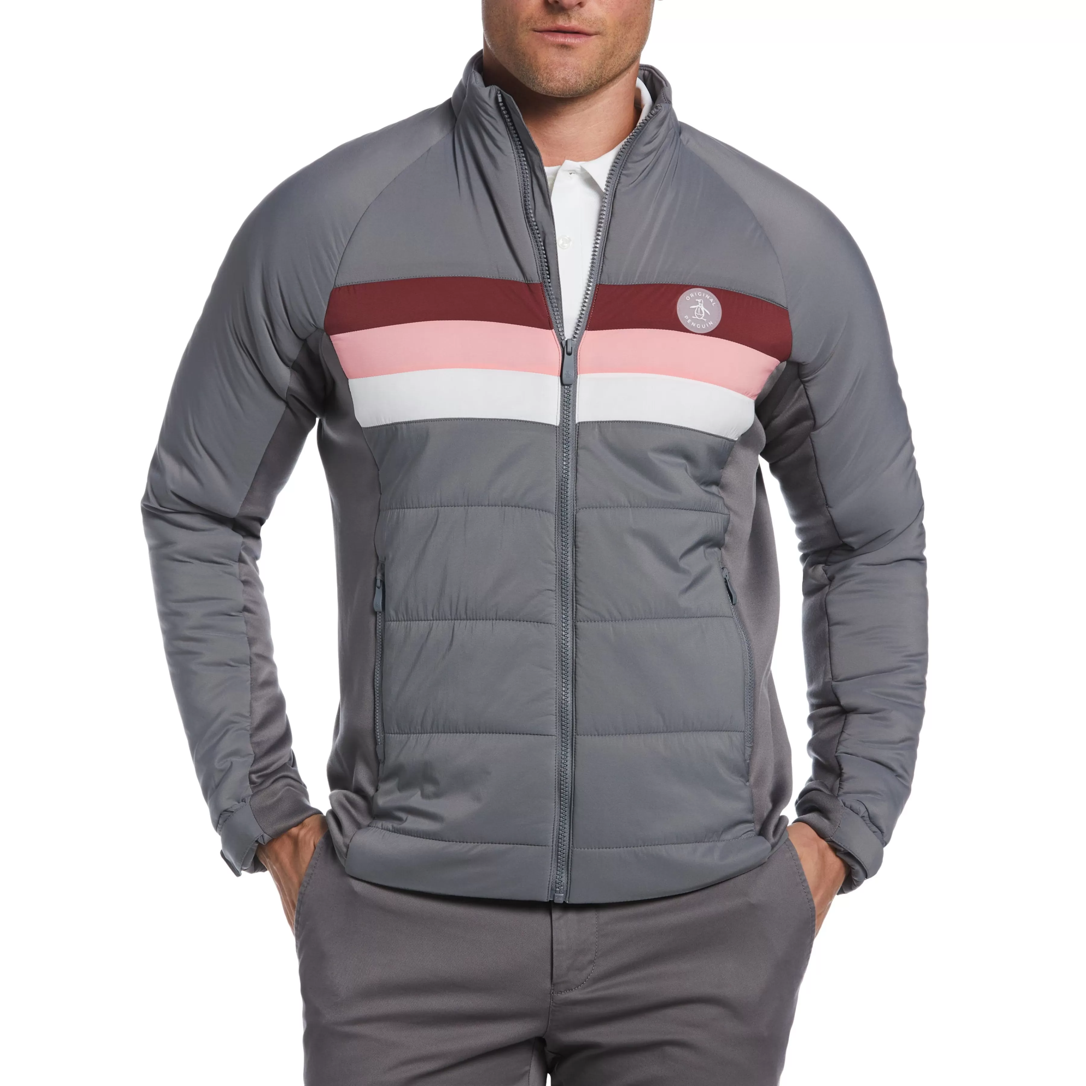Best Sale Full Zip 70S Insulated Golf Jacket Men Jackets & Vests