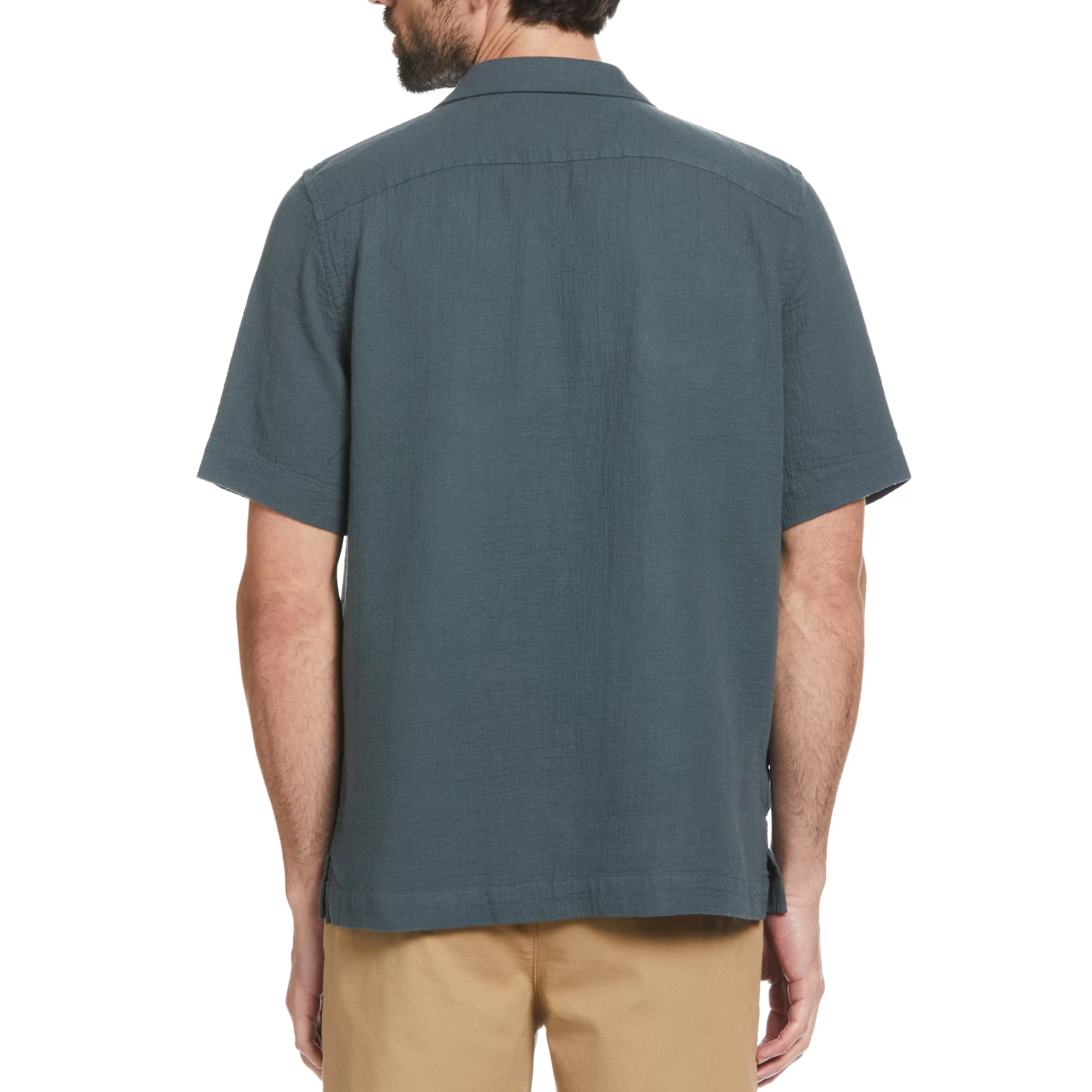Store Gauze Tonal Camp Collar Shirt Men Shirts
