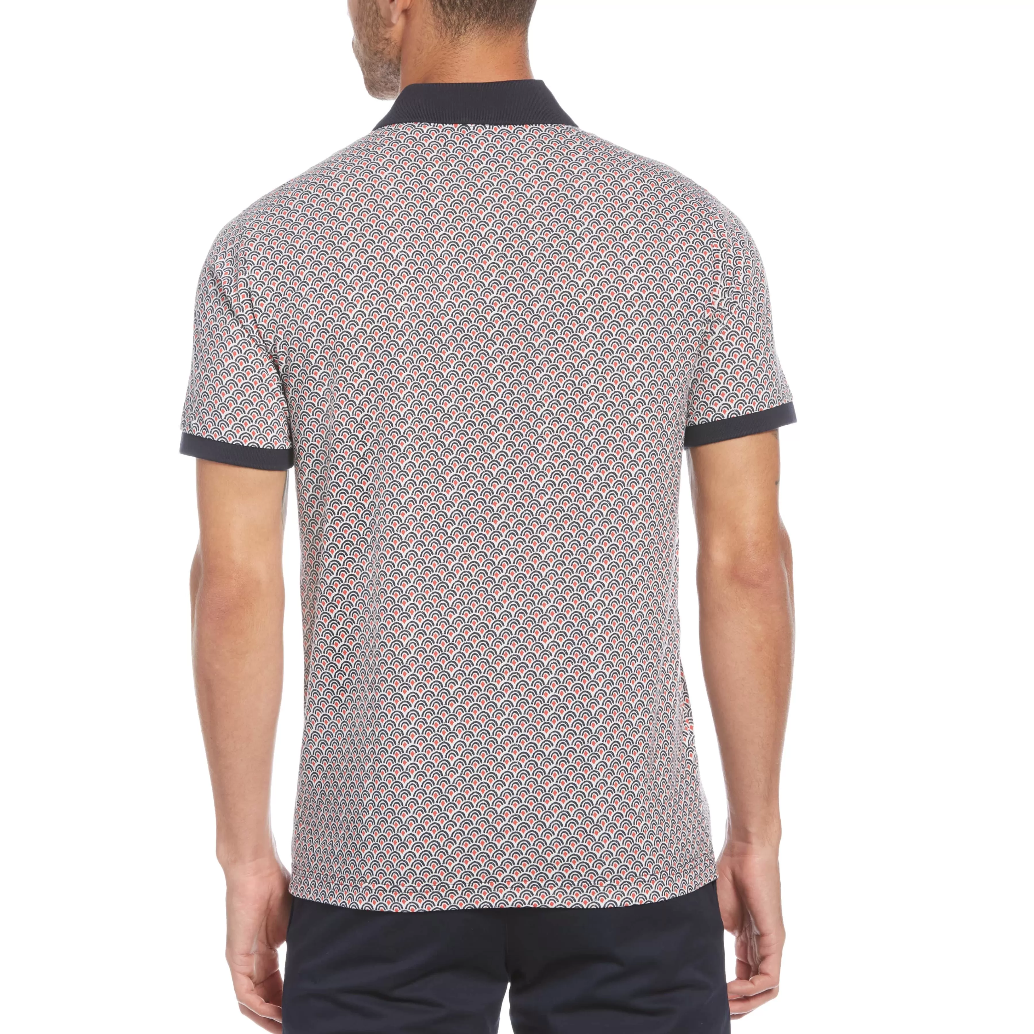Store Geo Print Pima Cotton Polo Men Polos