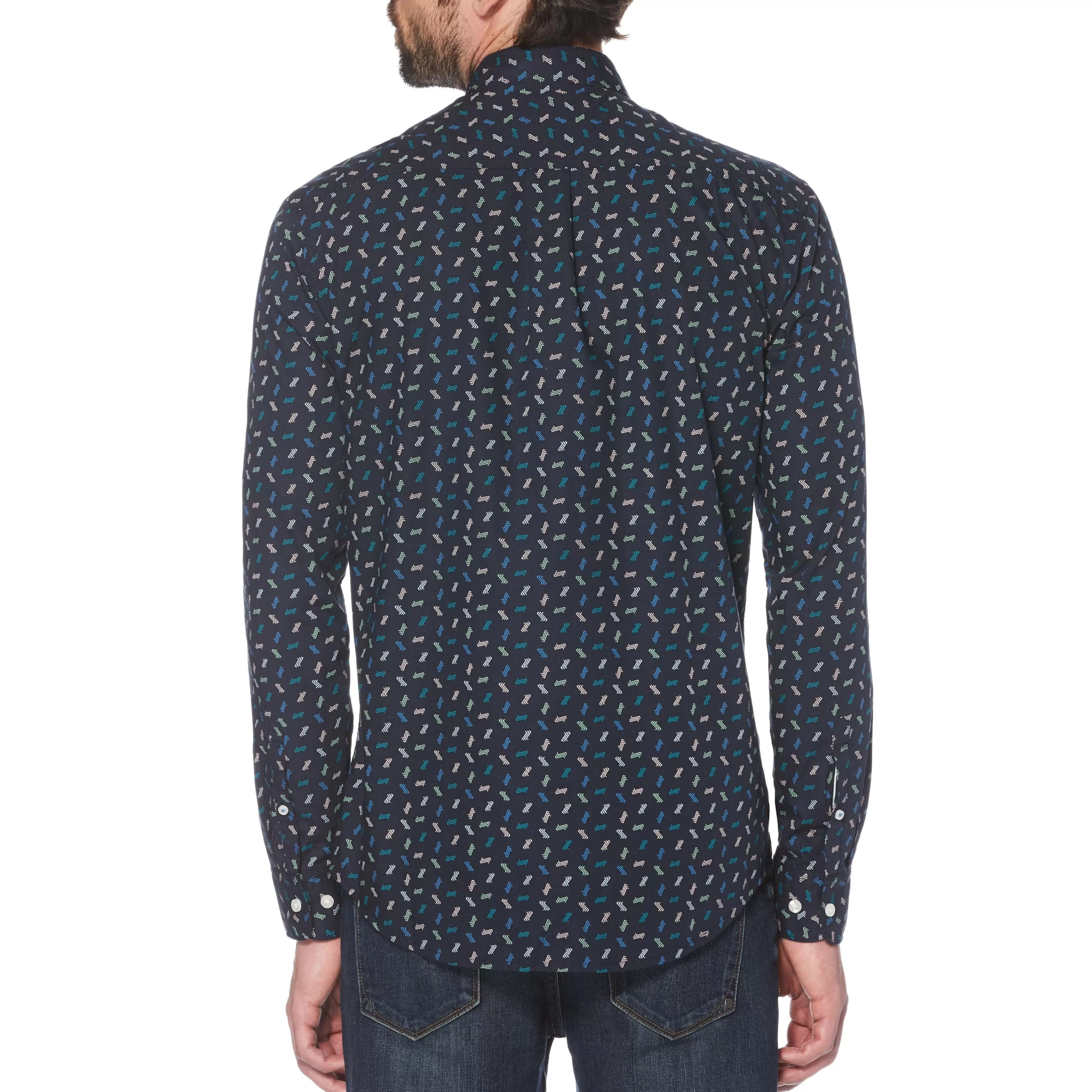 Shop Geo Print Shirt Men Shirts