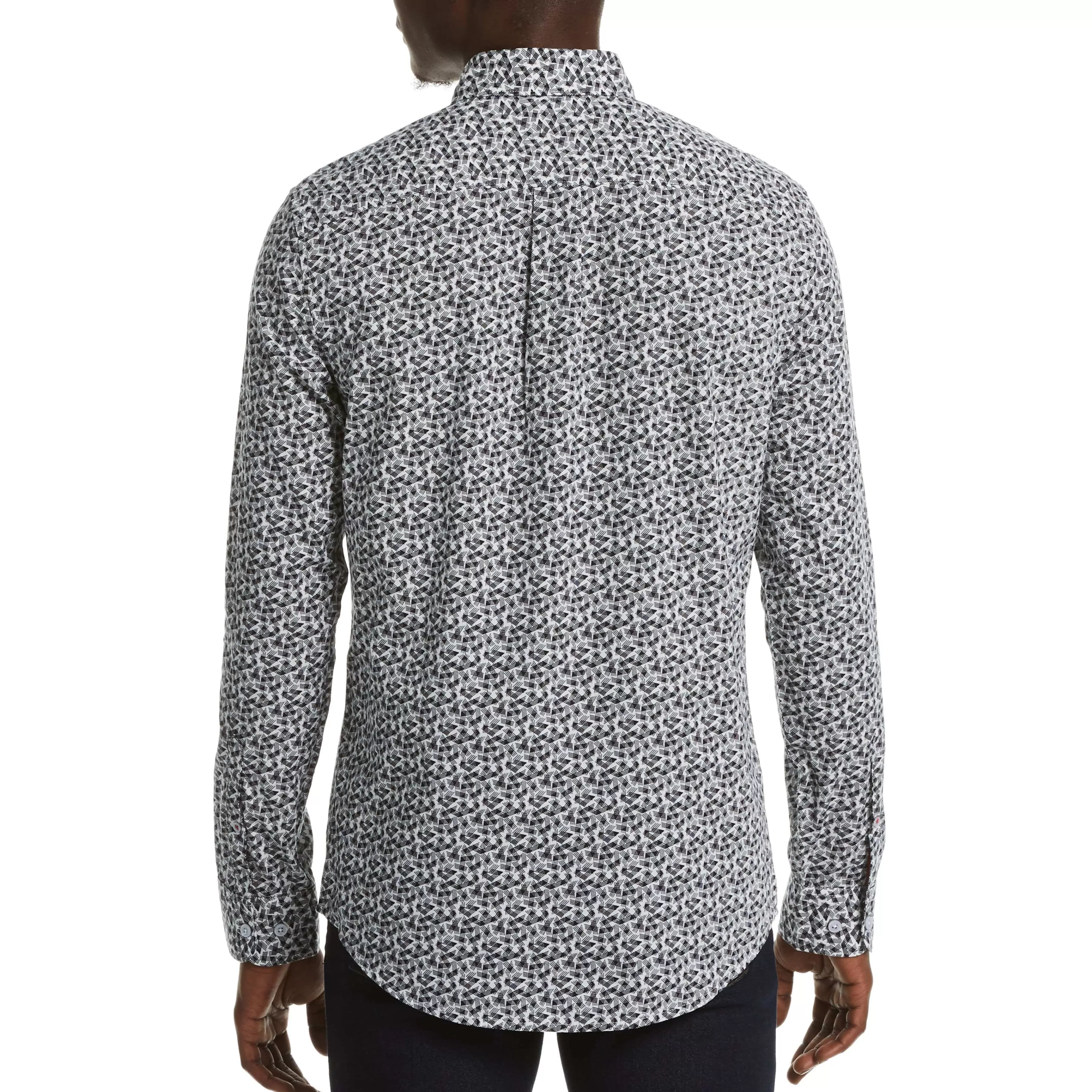 New Geo Print Shirt Men Shirts