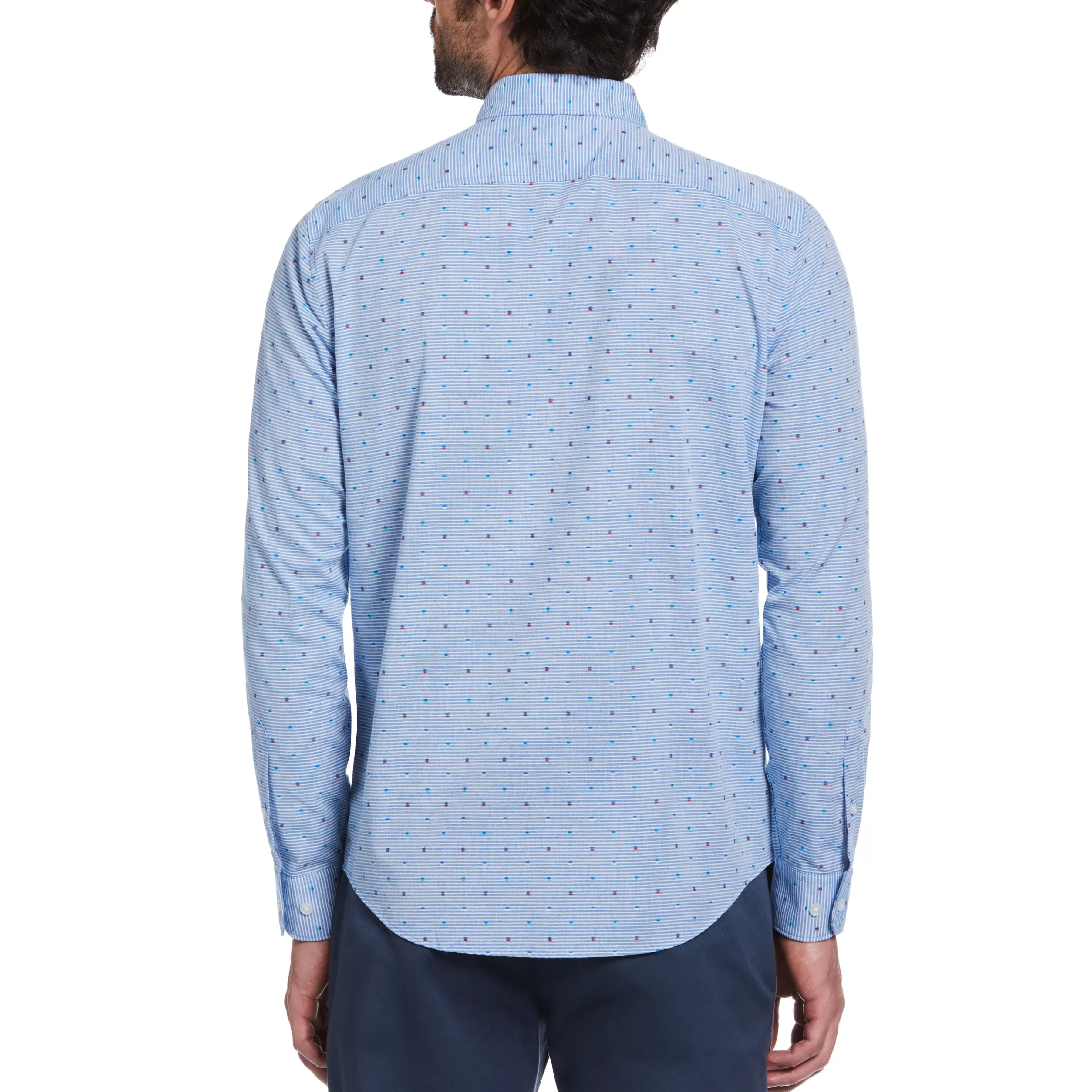 Cheap Geometric Print Dobby Shirt Men Shirts