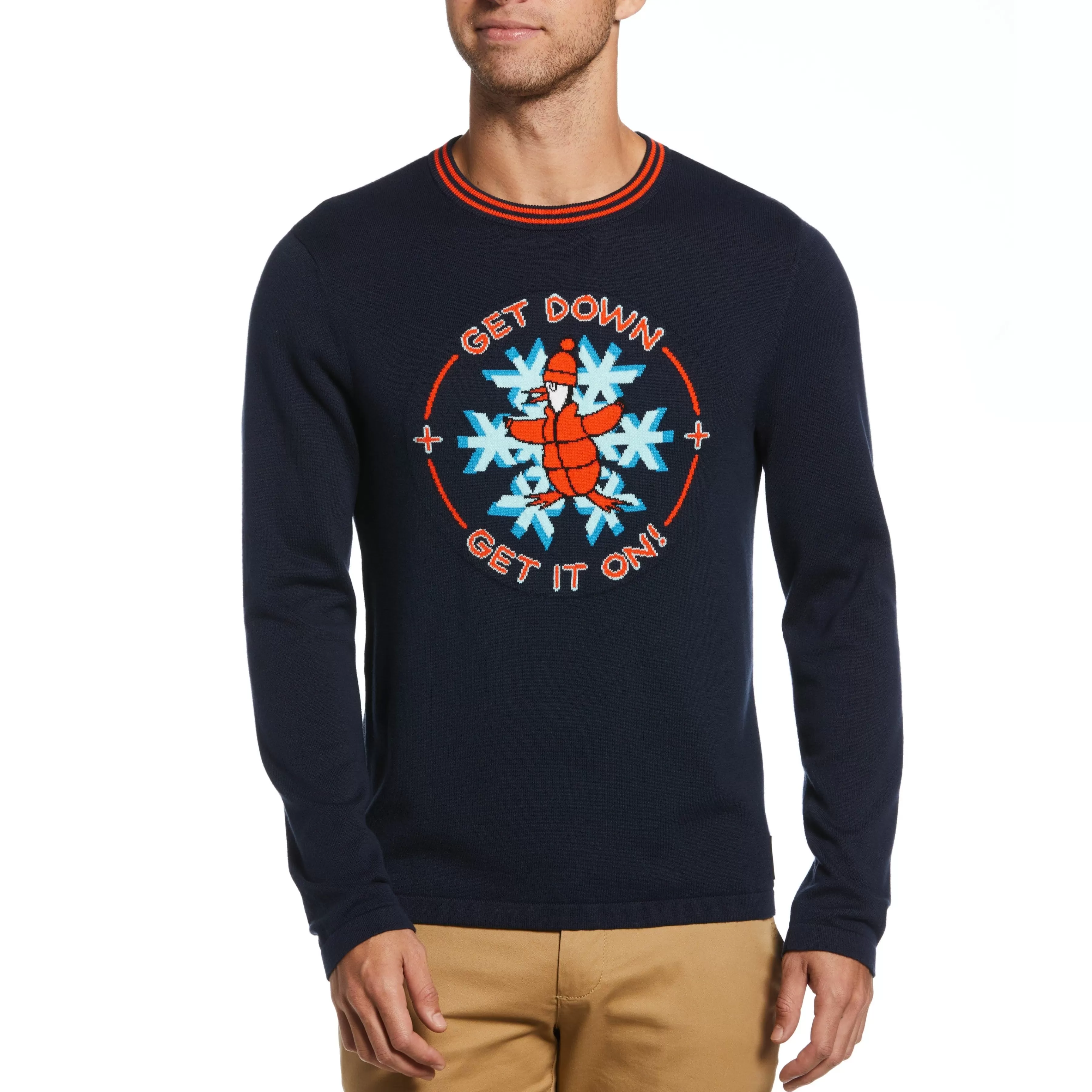 Best Sale Get Down Pete Snowflake Sweater Men Sweaters
