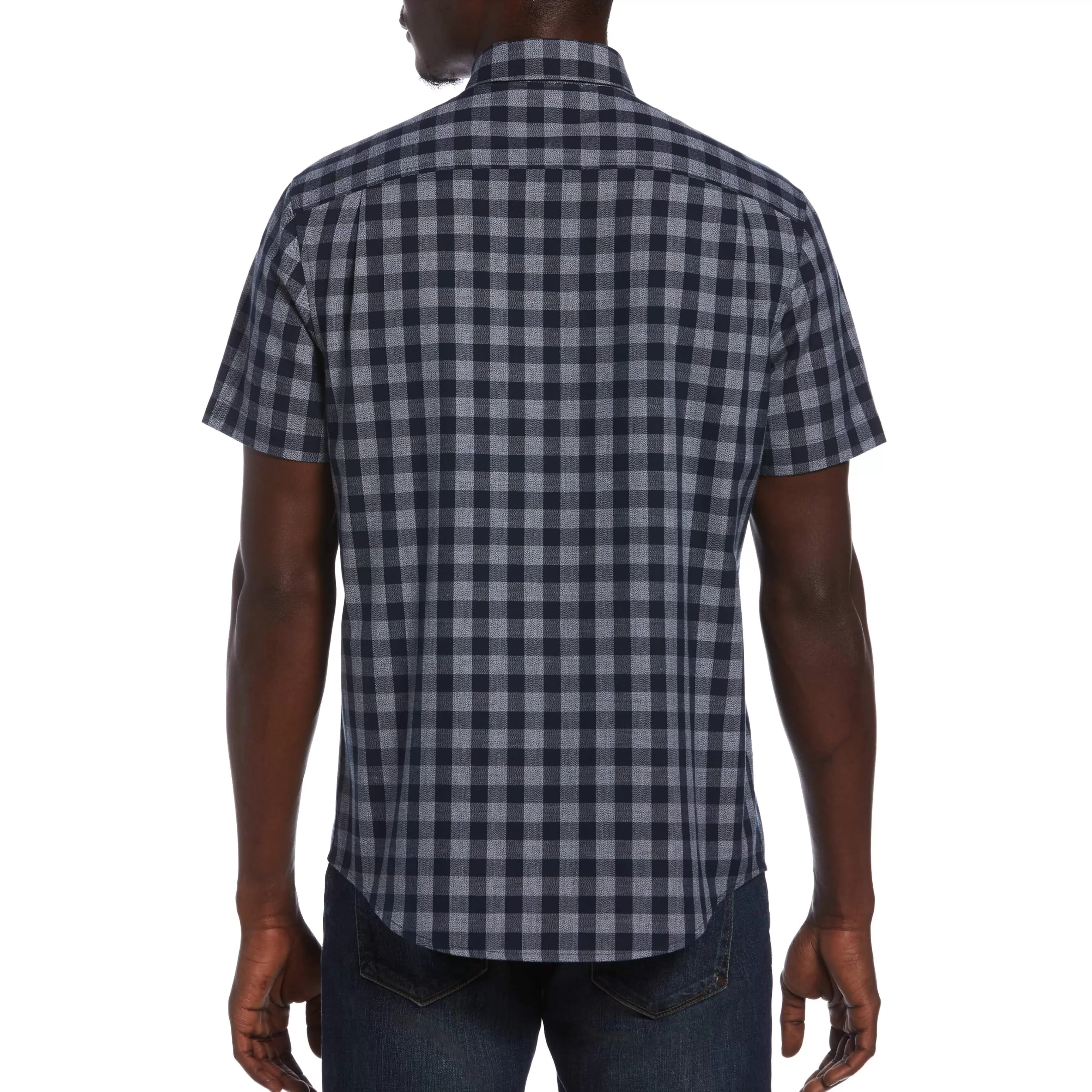 Store Gingham Shirt Men Shirts