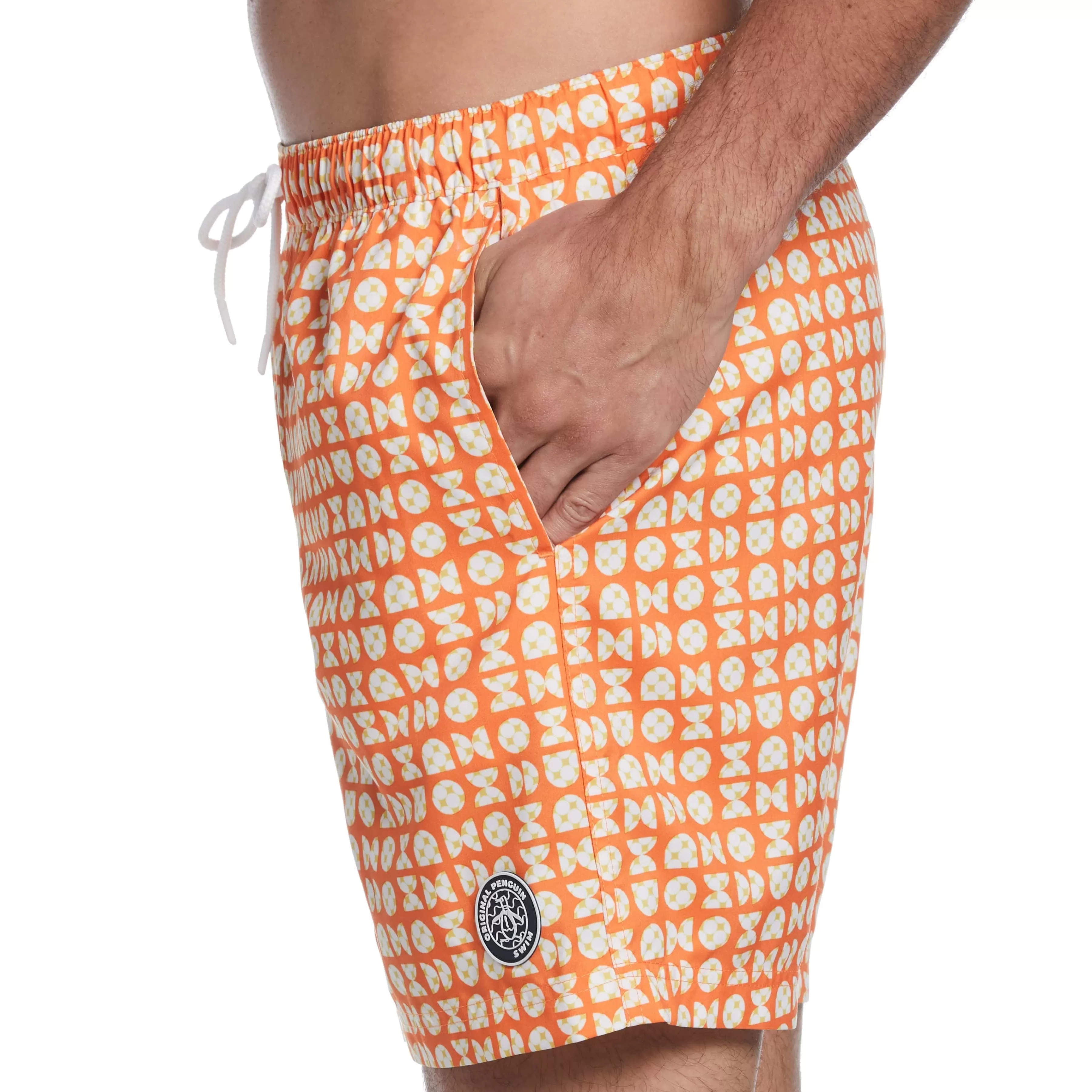 New Half Circle Print Swim Short Men Swim
