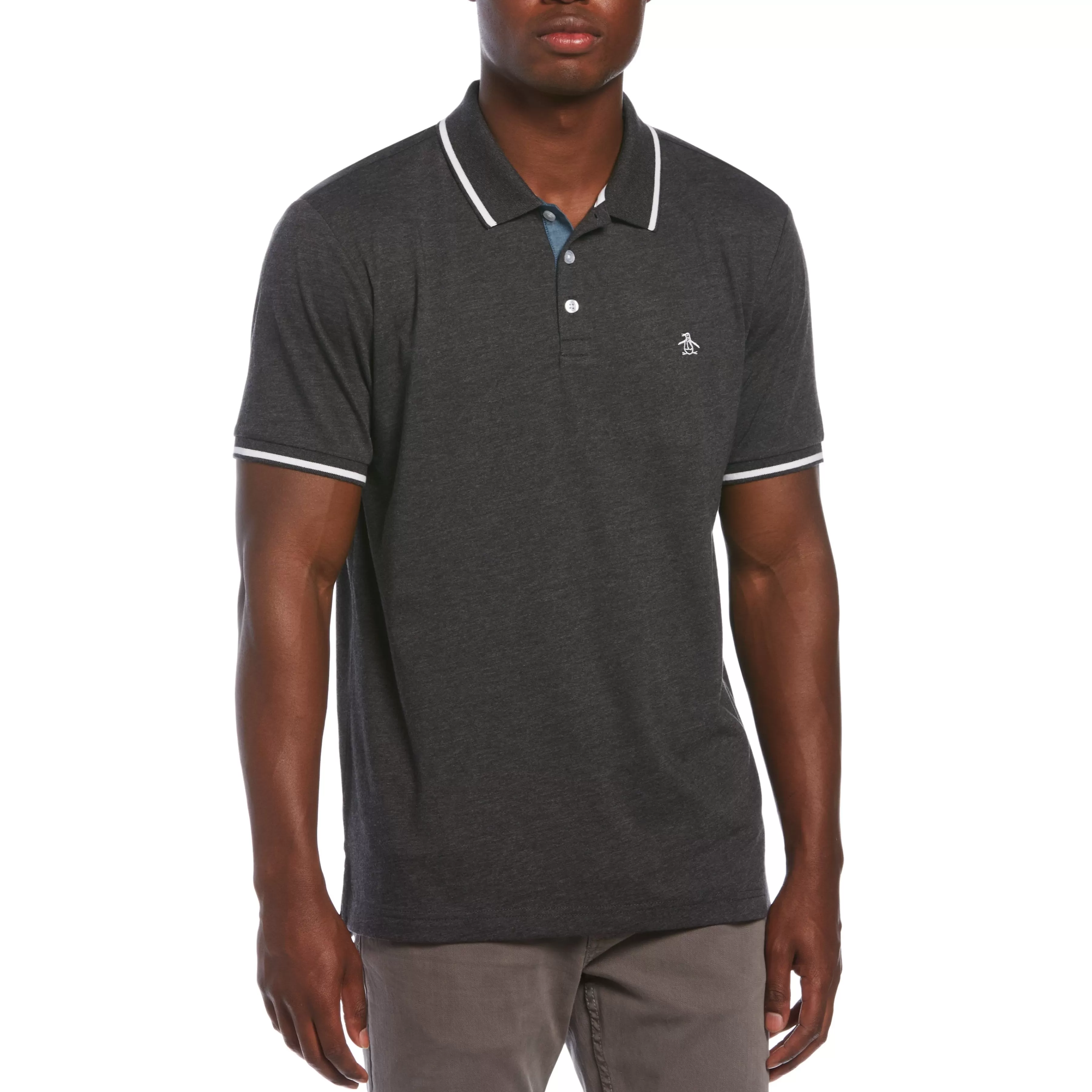 Best Heather Jersey Knit Polo Men Polos