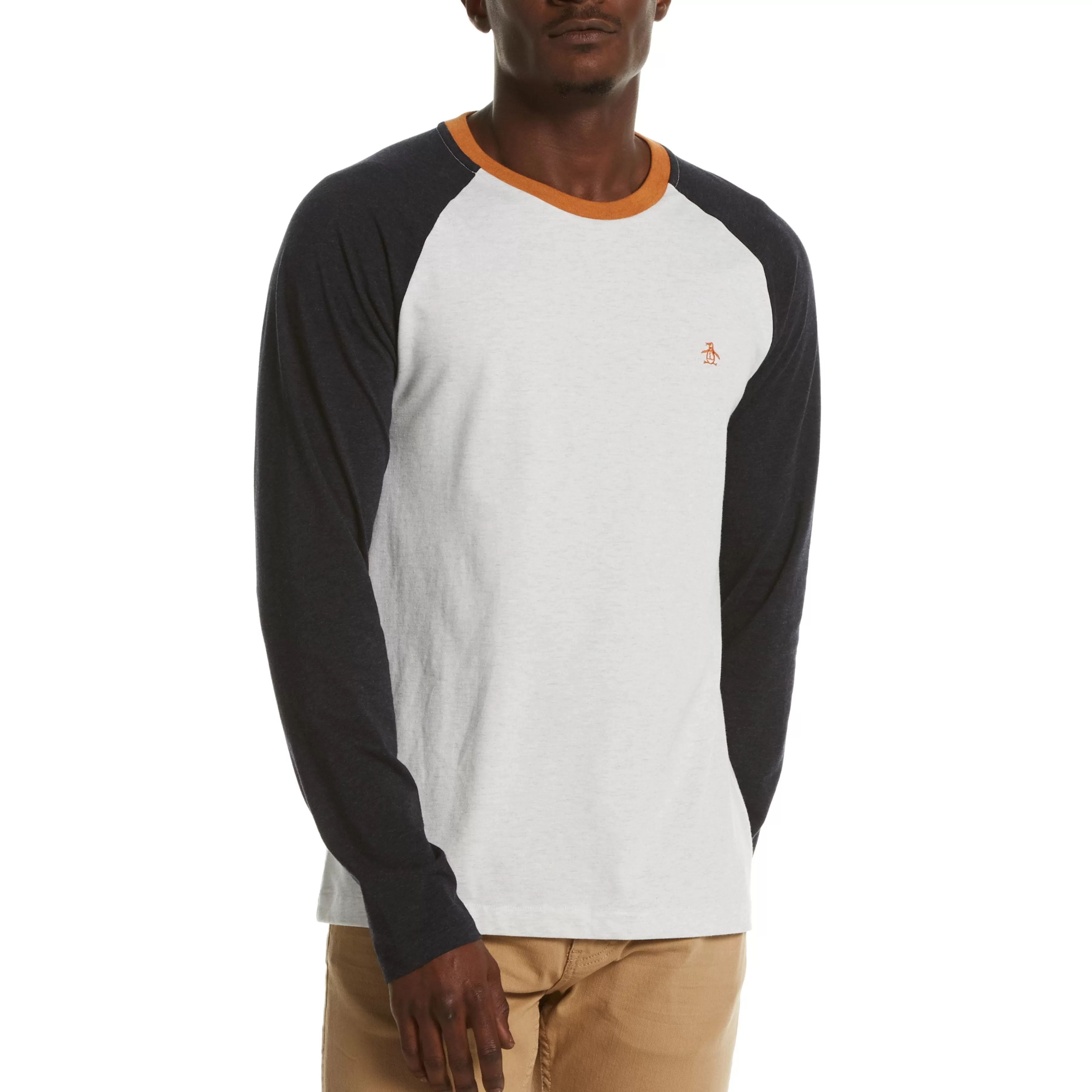 Sale Heathered Color Block Tee Men Tees