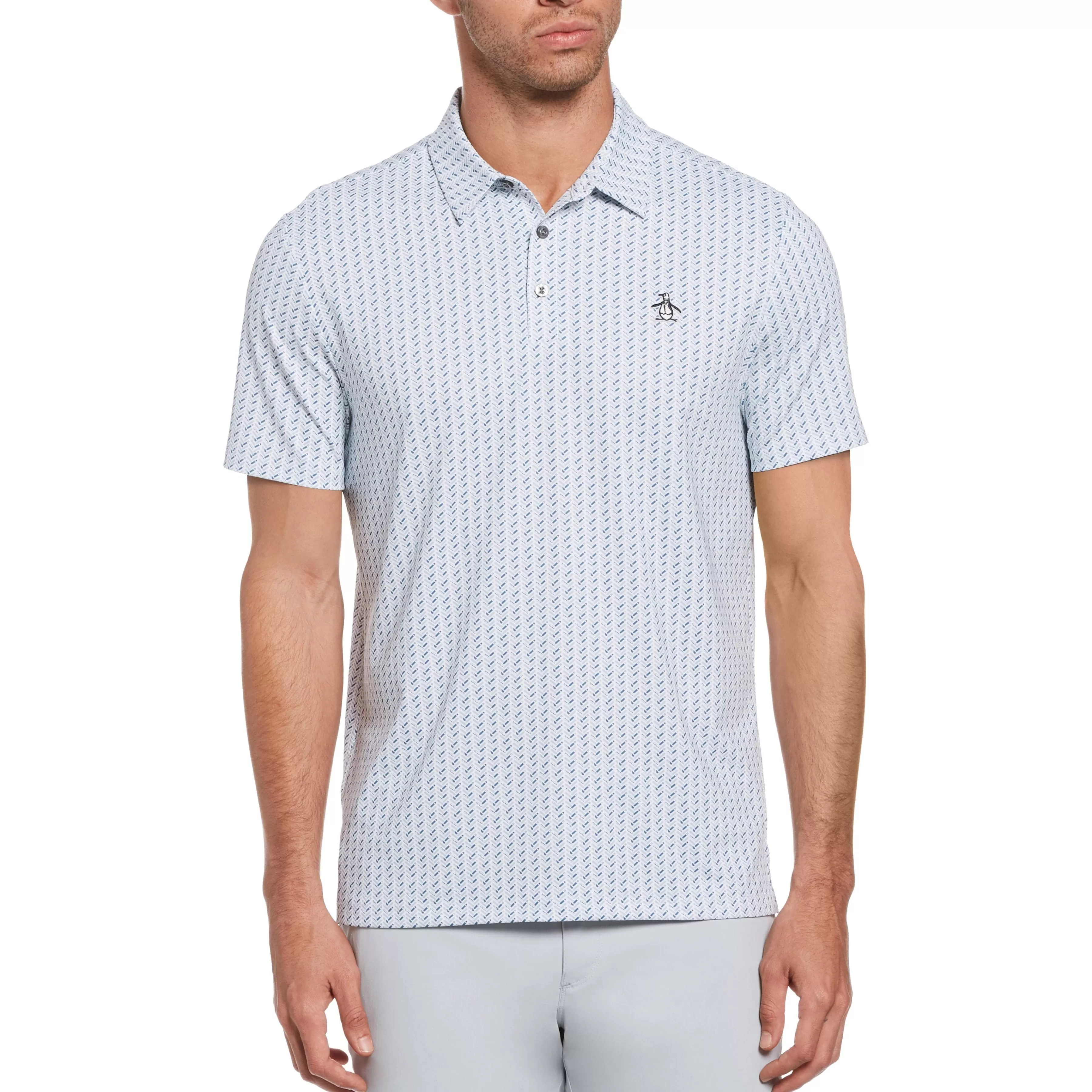 Clearance Herringbone Golf Polo Men Polos