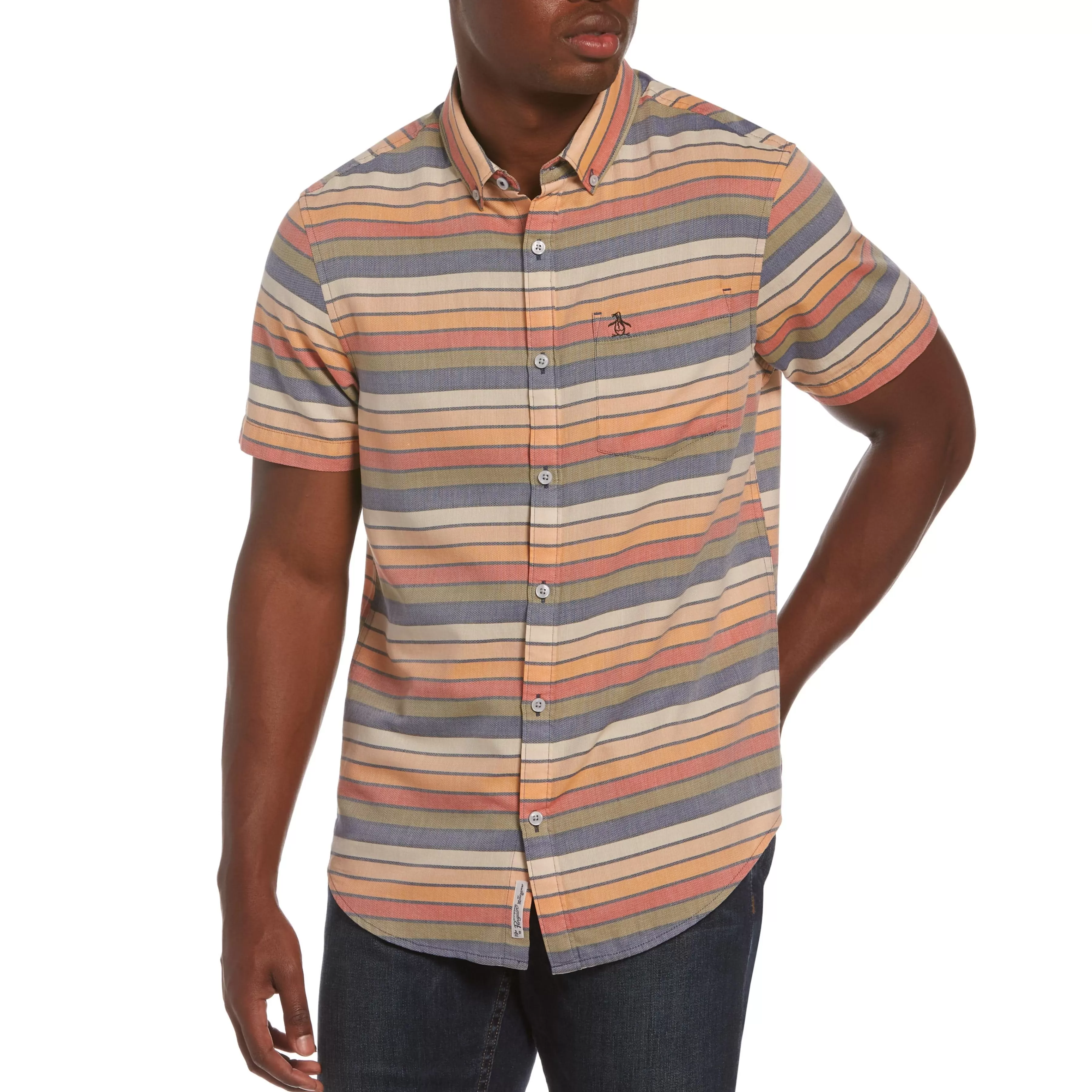 Shop Horizontal Stripe Shirt Men Shirts