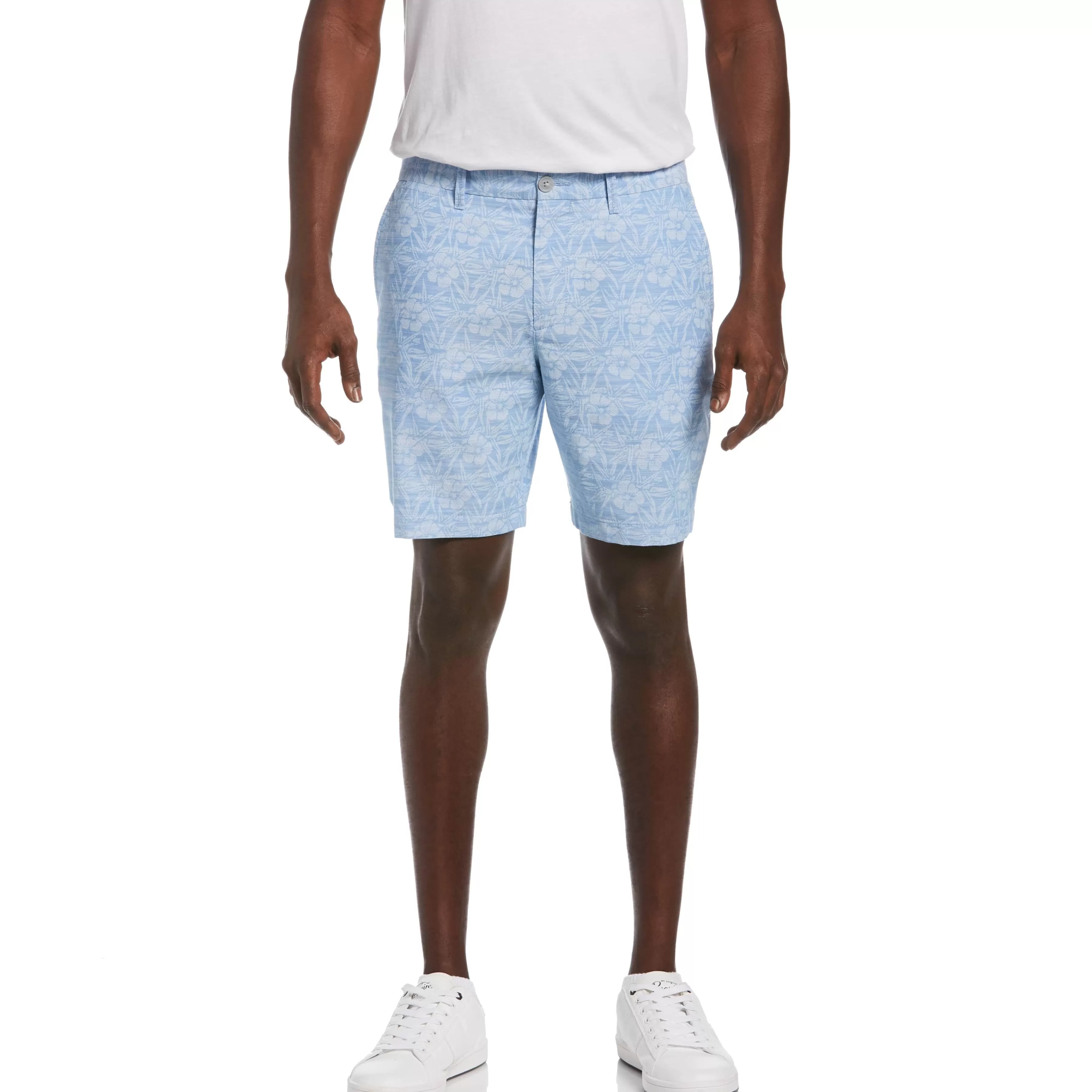 Best Indigo Floral Print Slim Fit Short Men Shorts