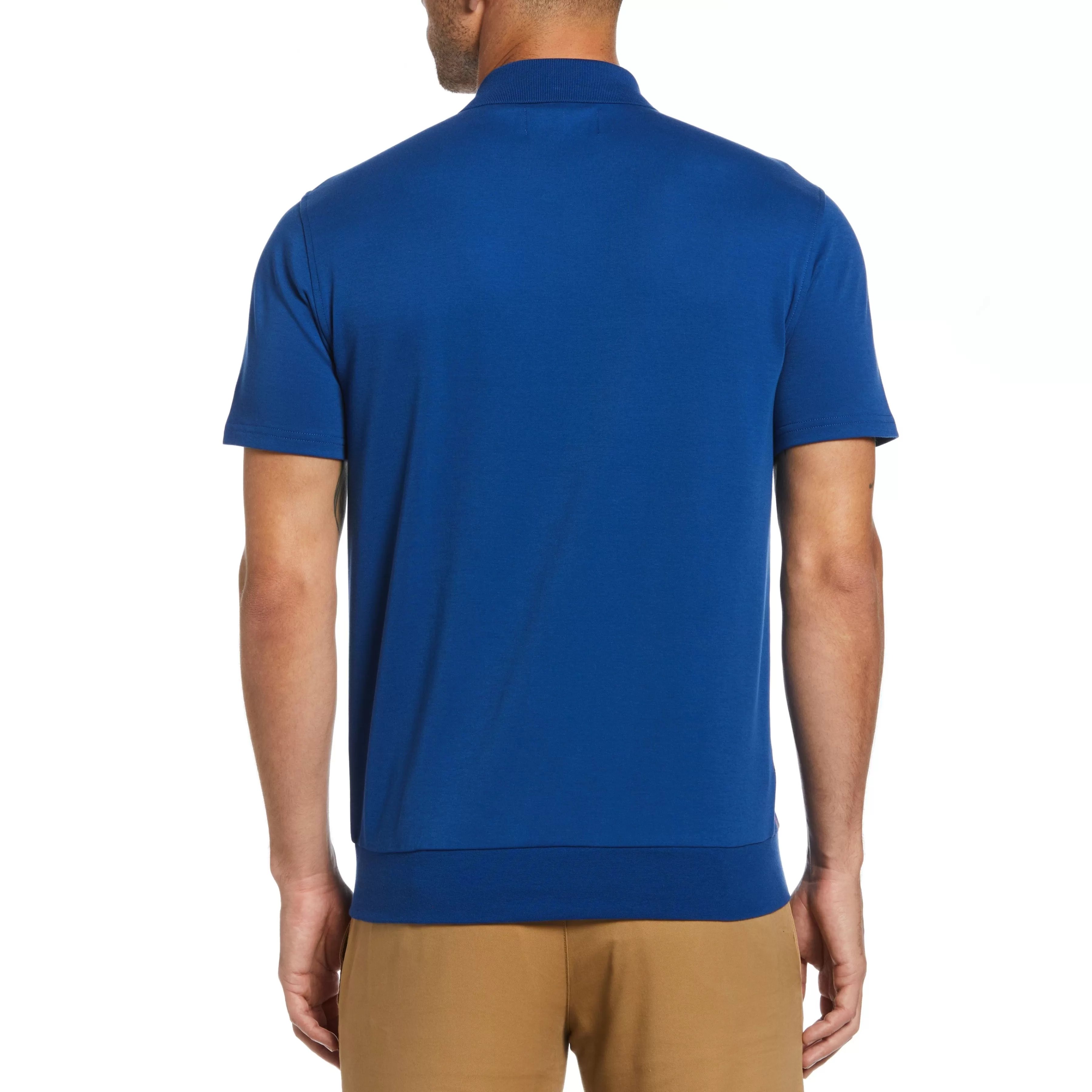 Discount Interlock Geo Print Polo Men Polos