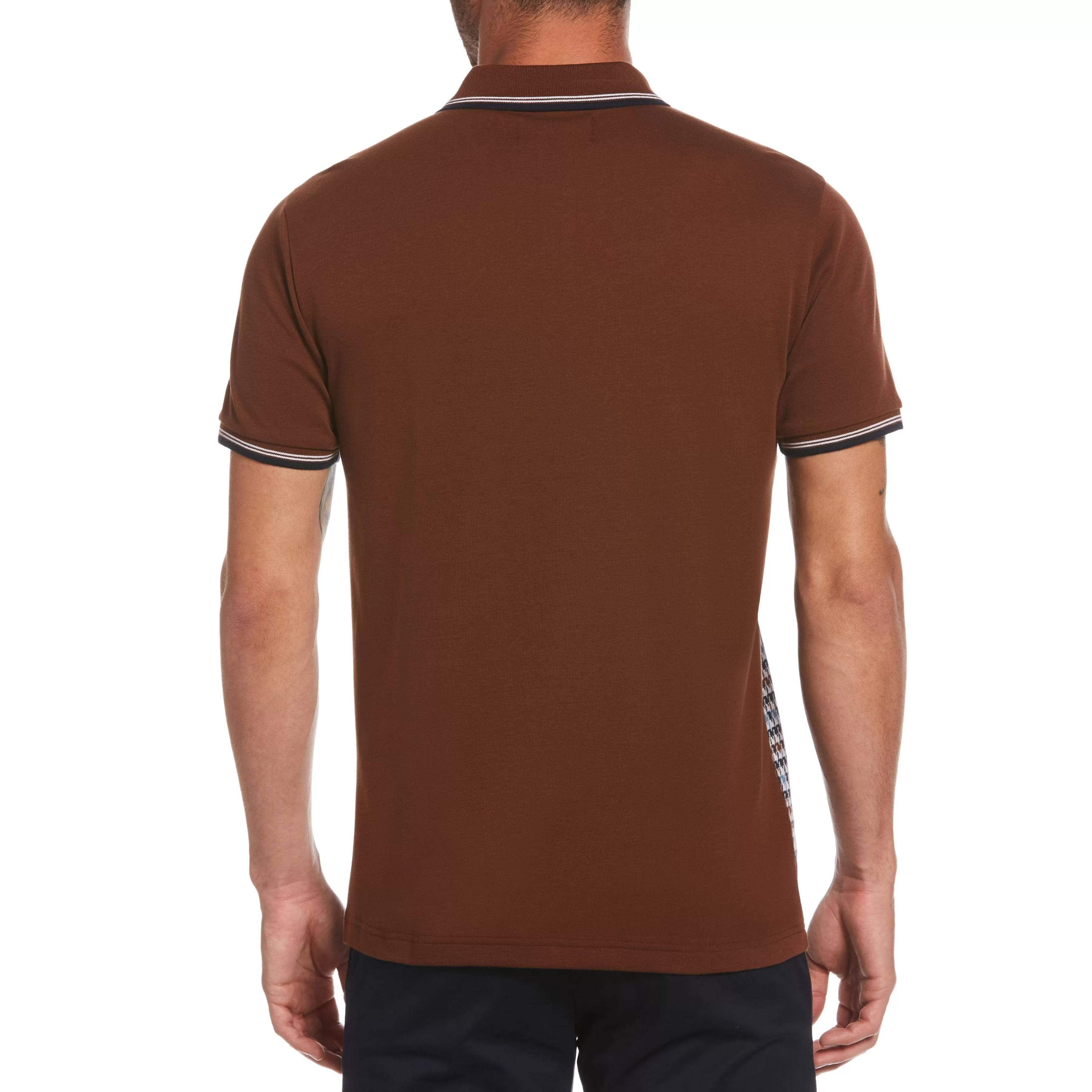 Flash Sale Jacquard Print Front Polo Men Polos