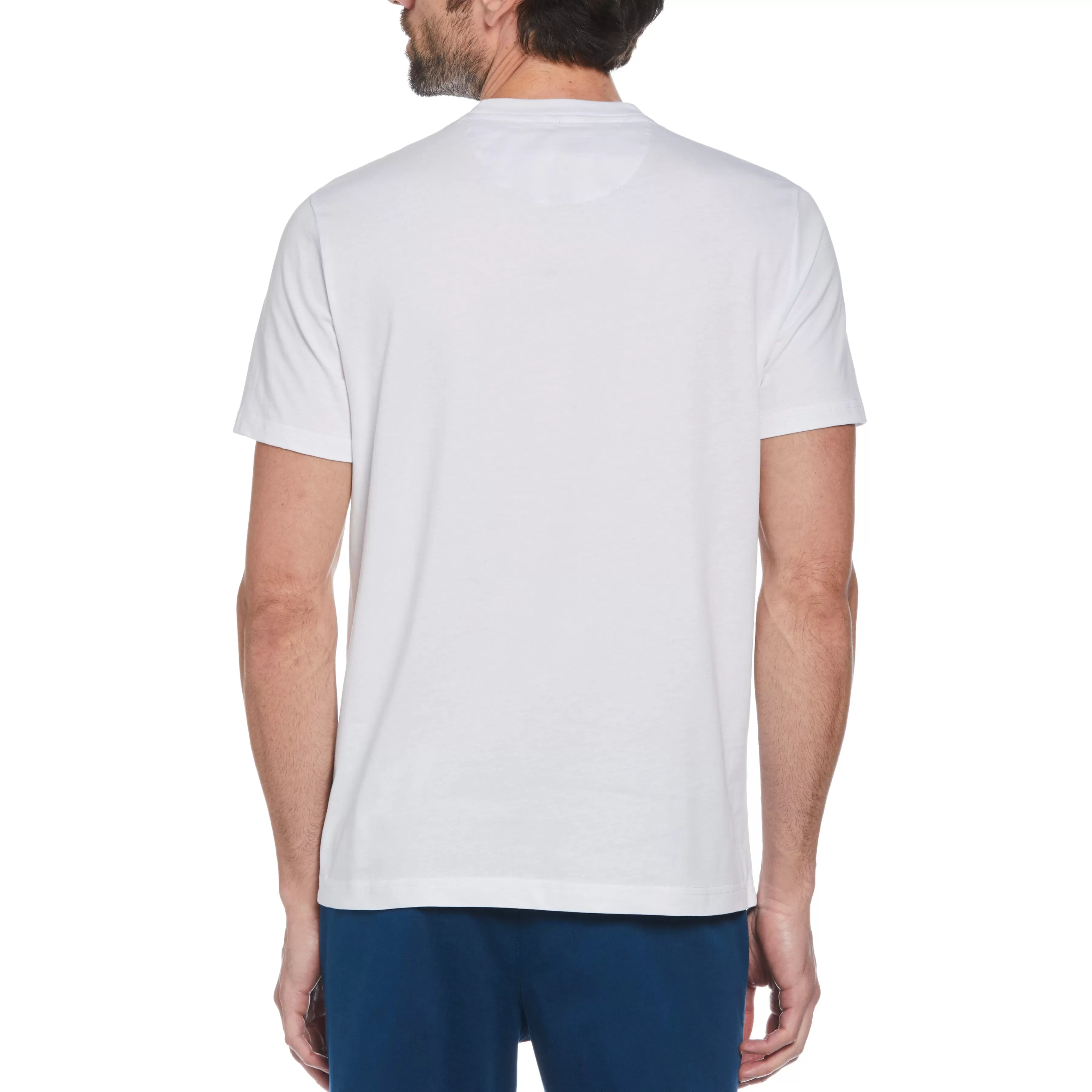 Online Jersey Pocket Print Tee Men Tees