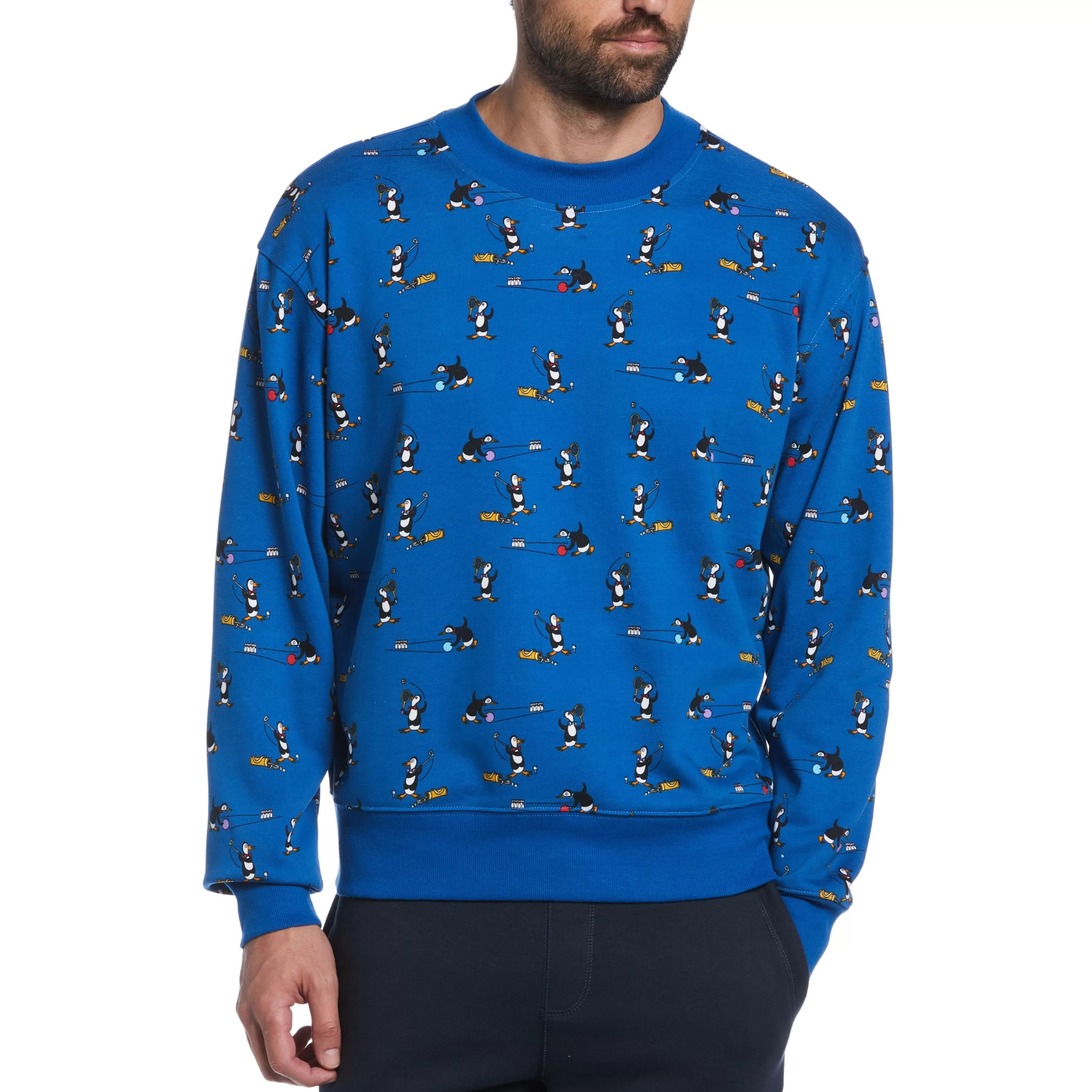 Discount Jethro Haynes French Terry Printed Sweatshirt Men Hoodies & Sweatshirts