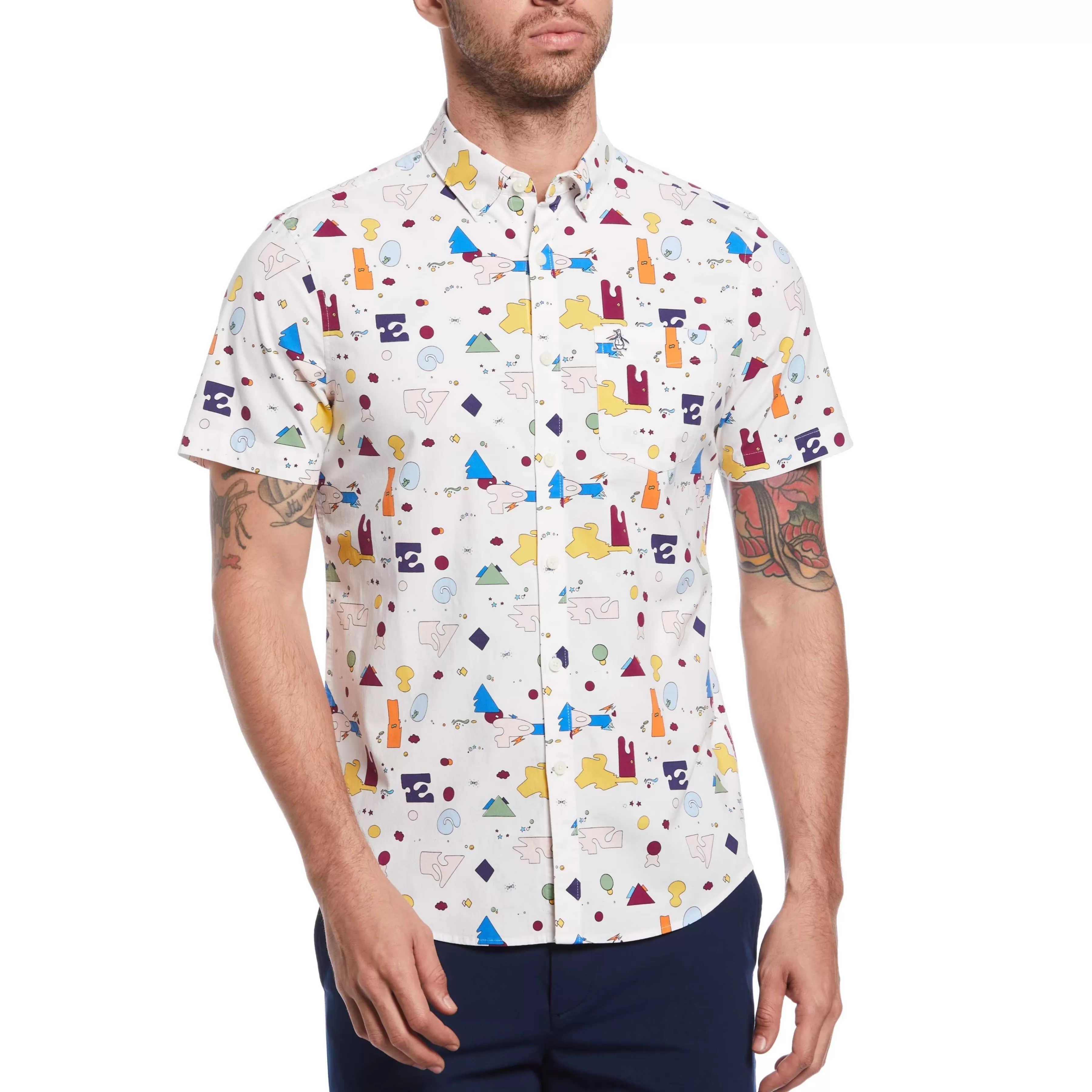 Sale Jethro Haynes Print Shirt Men Shirts