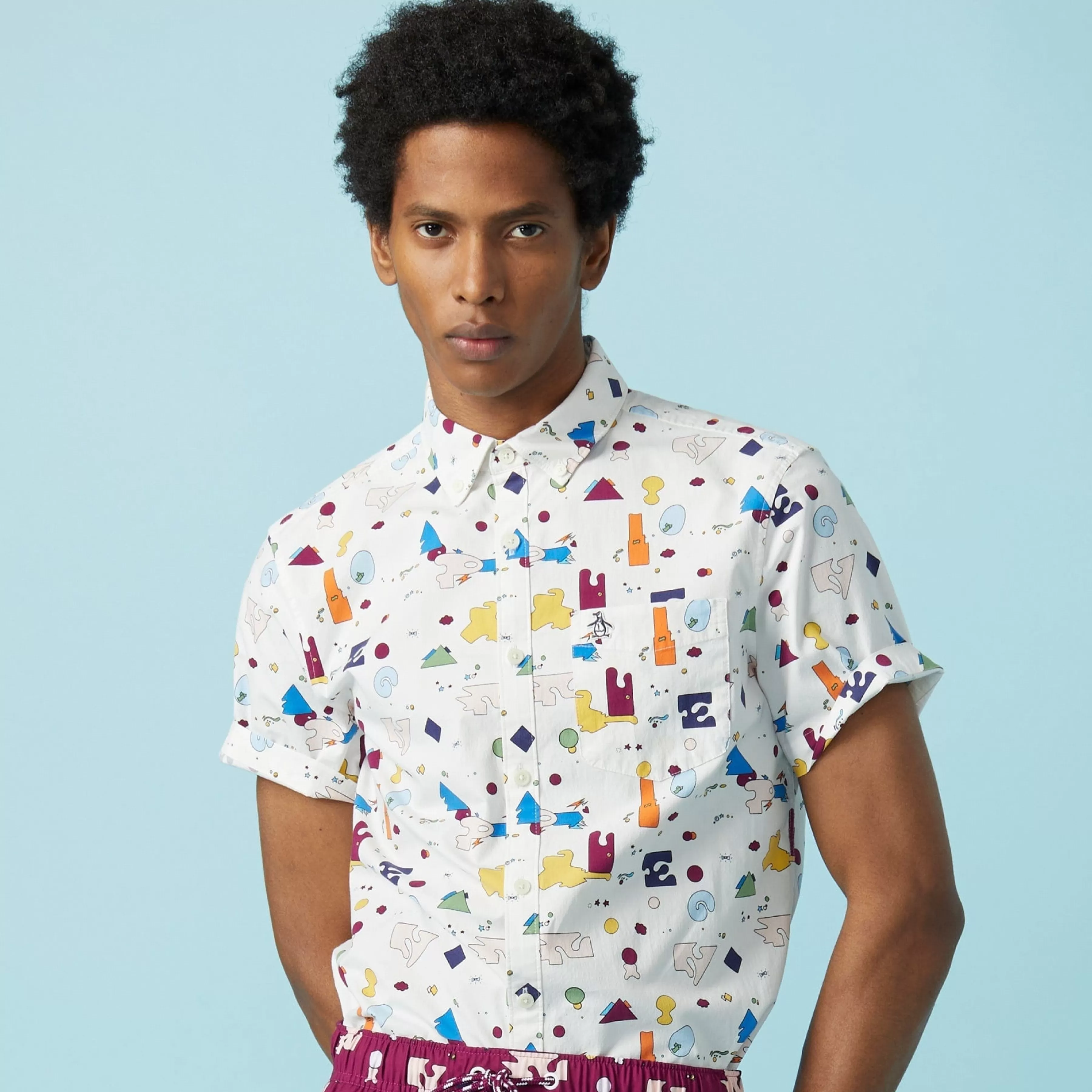 Sale Jethro Haynes Print Shirt Men Shirts