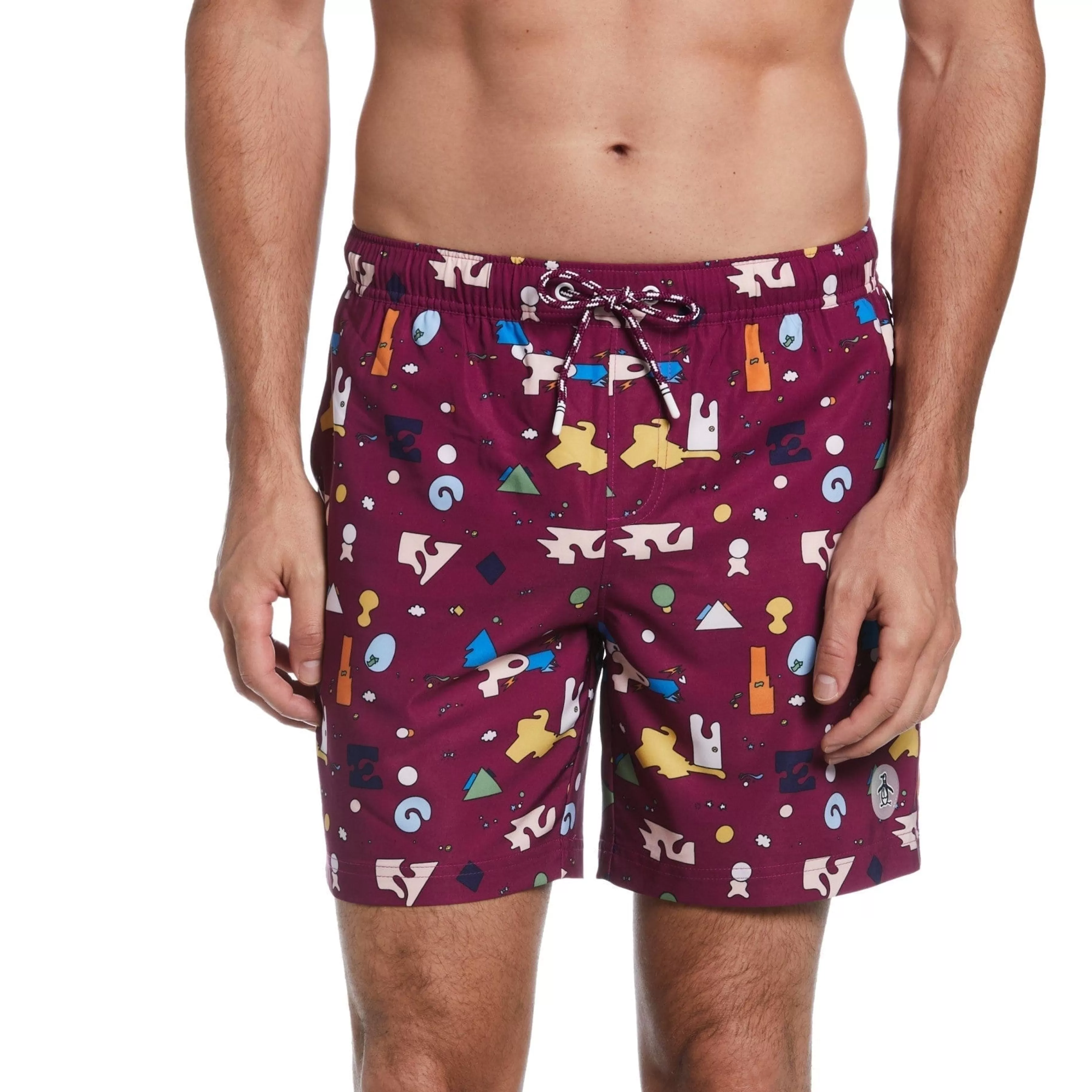 Cheap Jethro Haynes Print Stretch Swim Short Men Swim