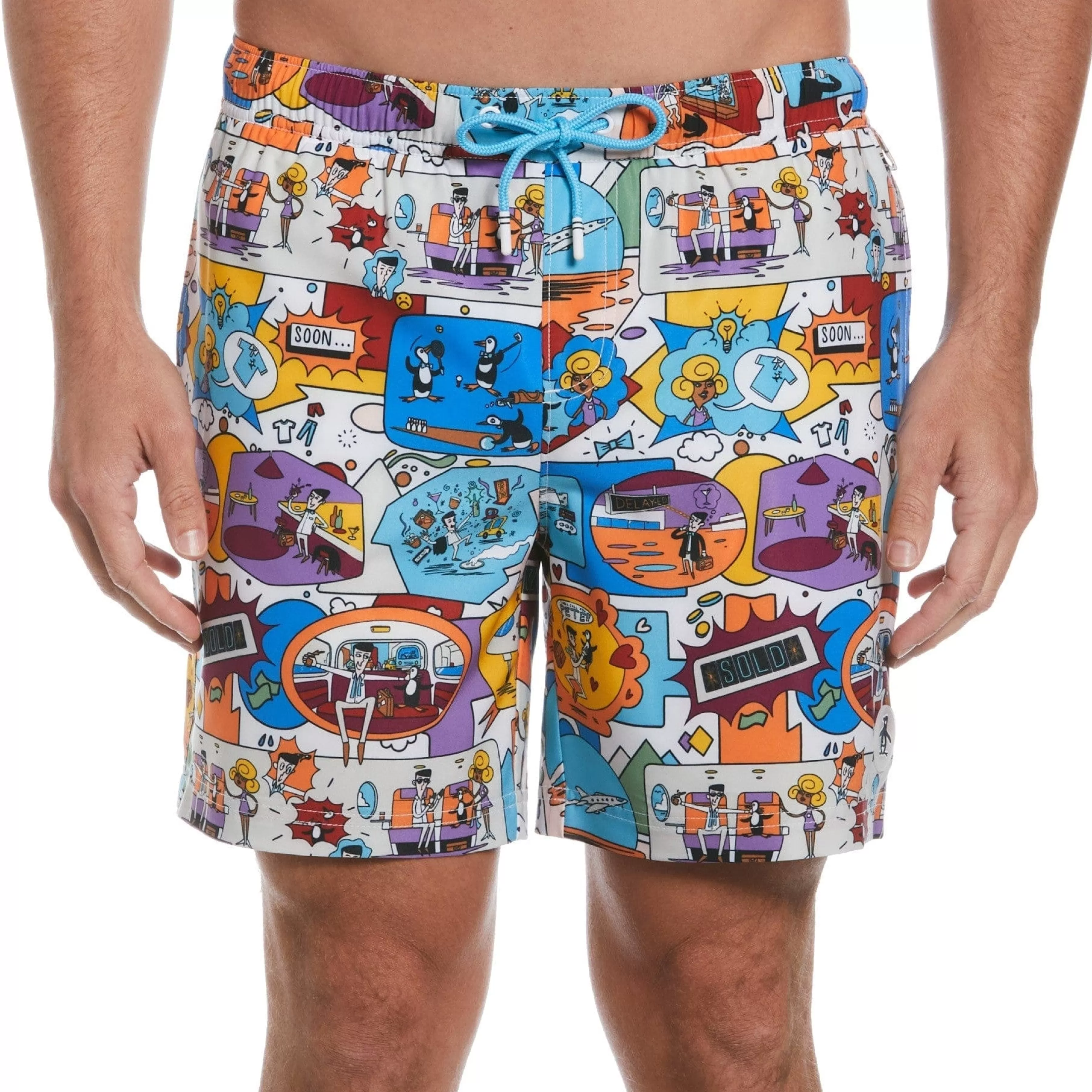 Best Jethro Haynes Print Stretch Swim Short Men Swim