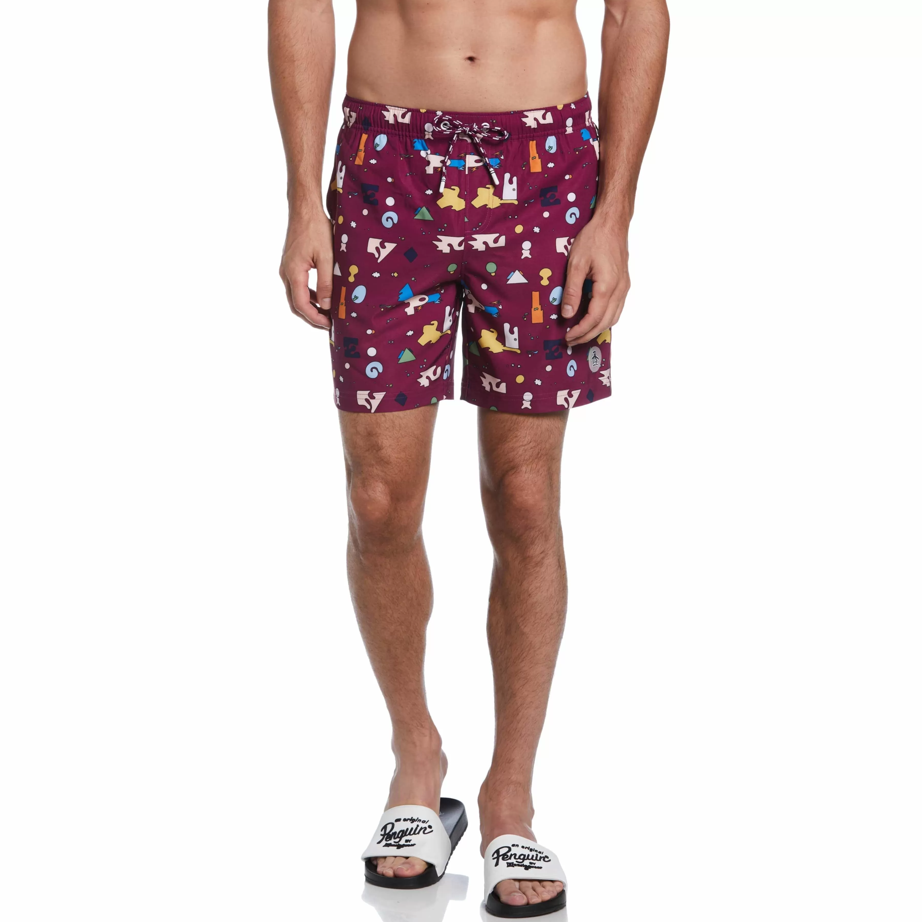 Cheap Jethro Haynes Print Stretch Swim Short Men Swim