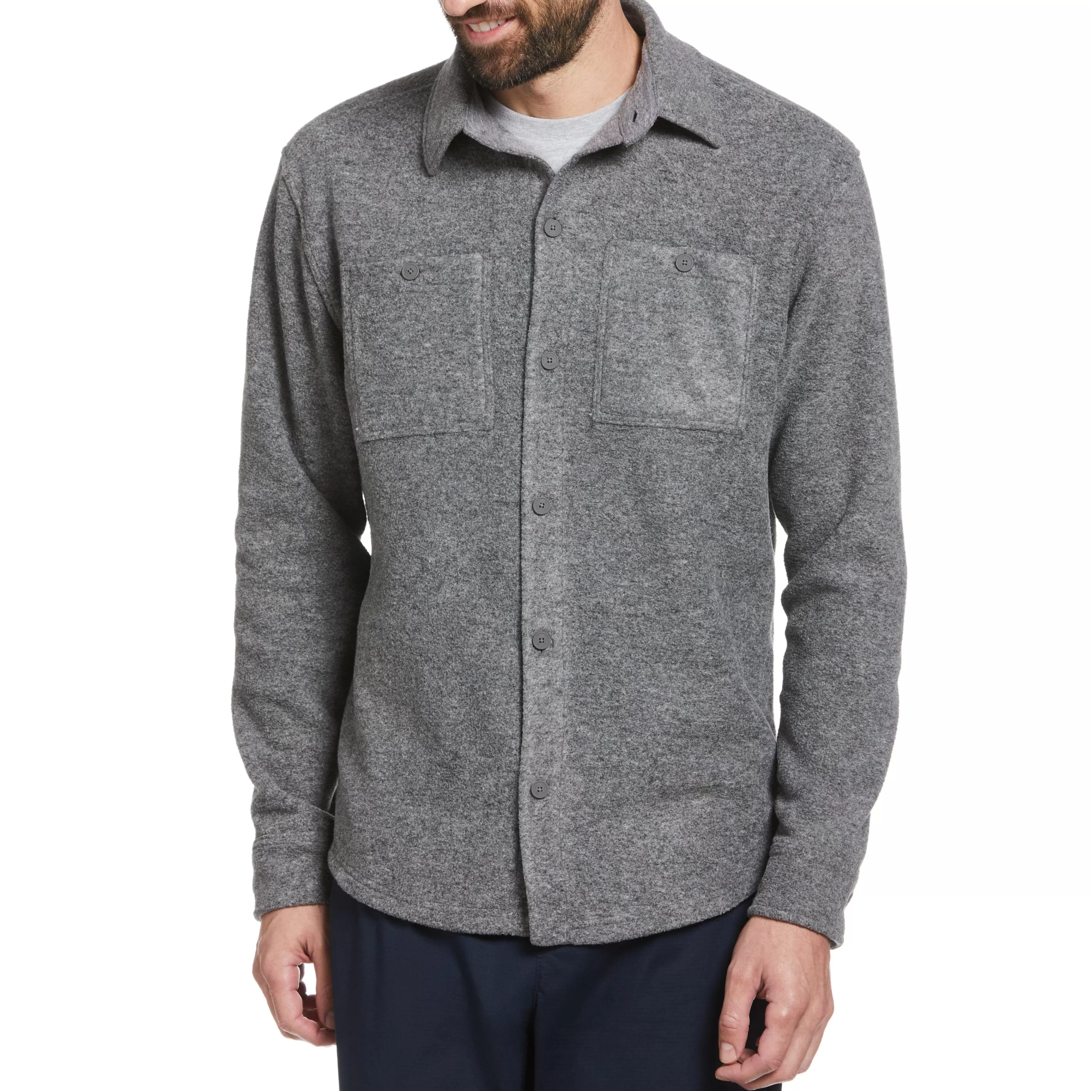 Outlet Knit Shirt Jacket Men Shirts