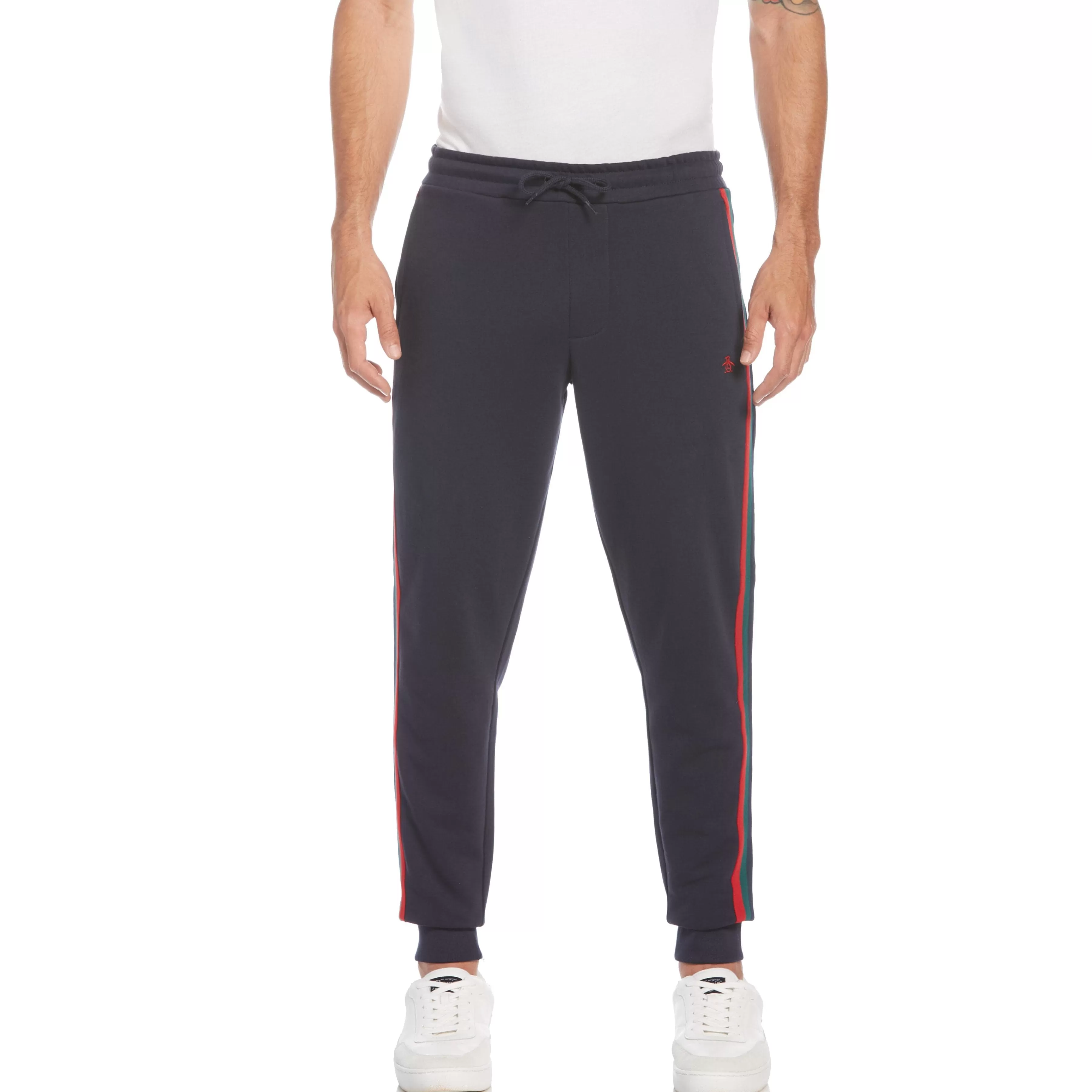 Cheap Knit Track Pant With Side Stripe Men Pants