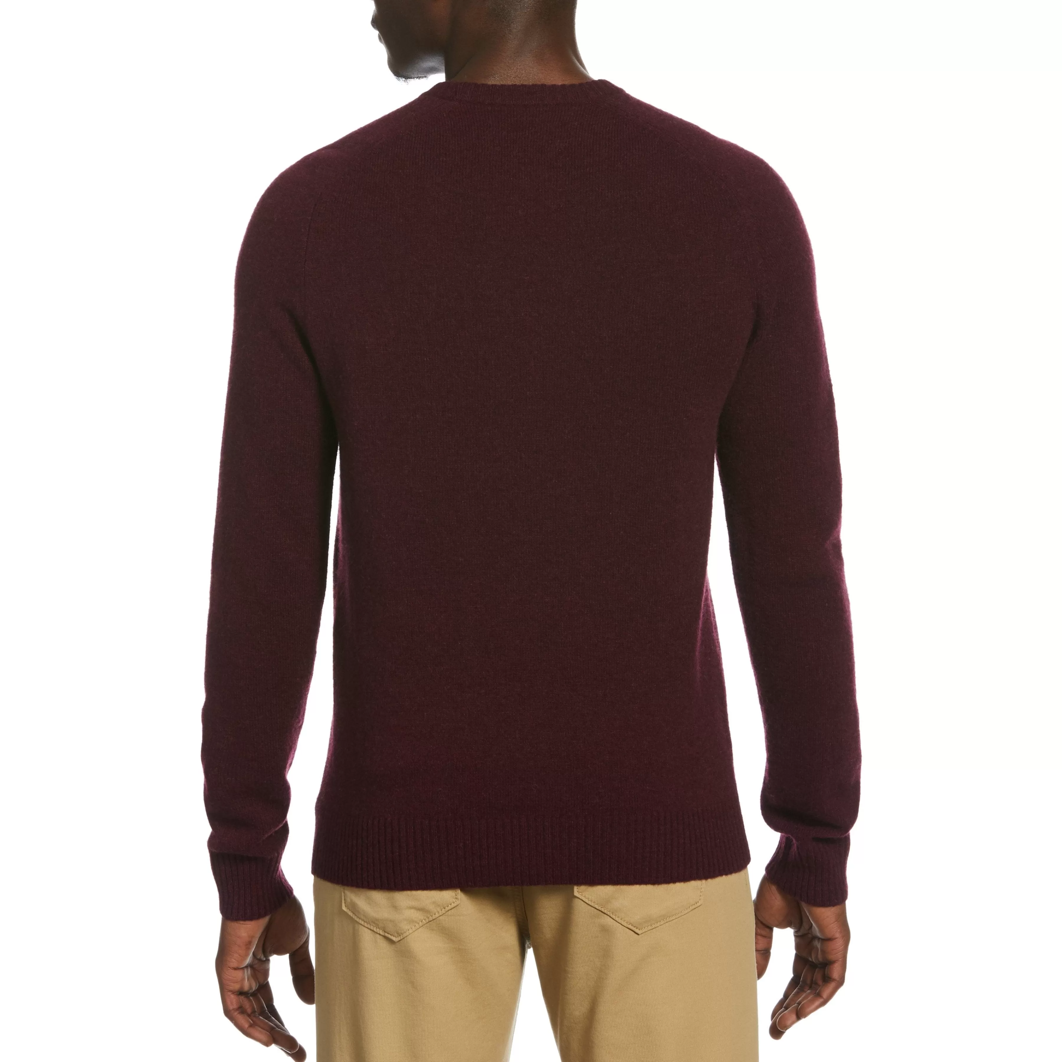 Best Sale Lambswool Raglan Crew Neck Sweater Men Sweaters