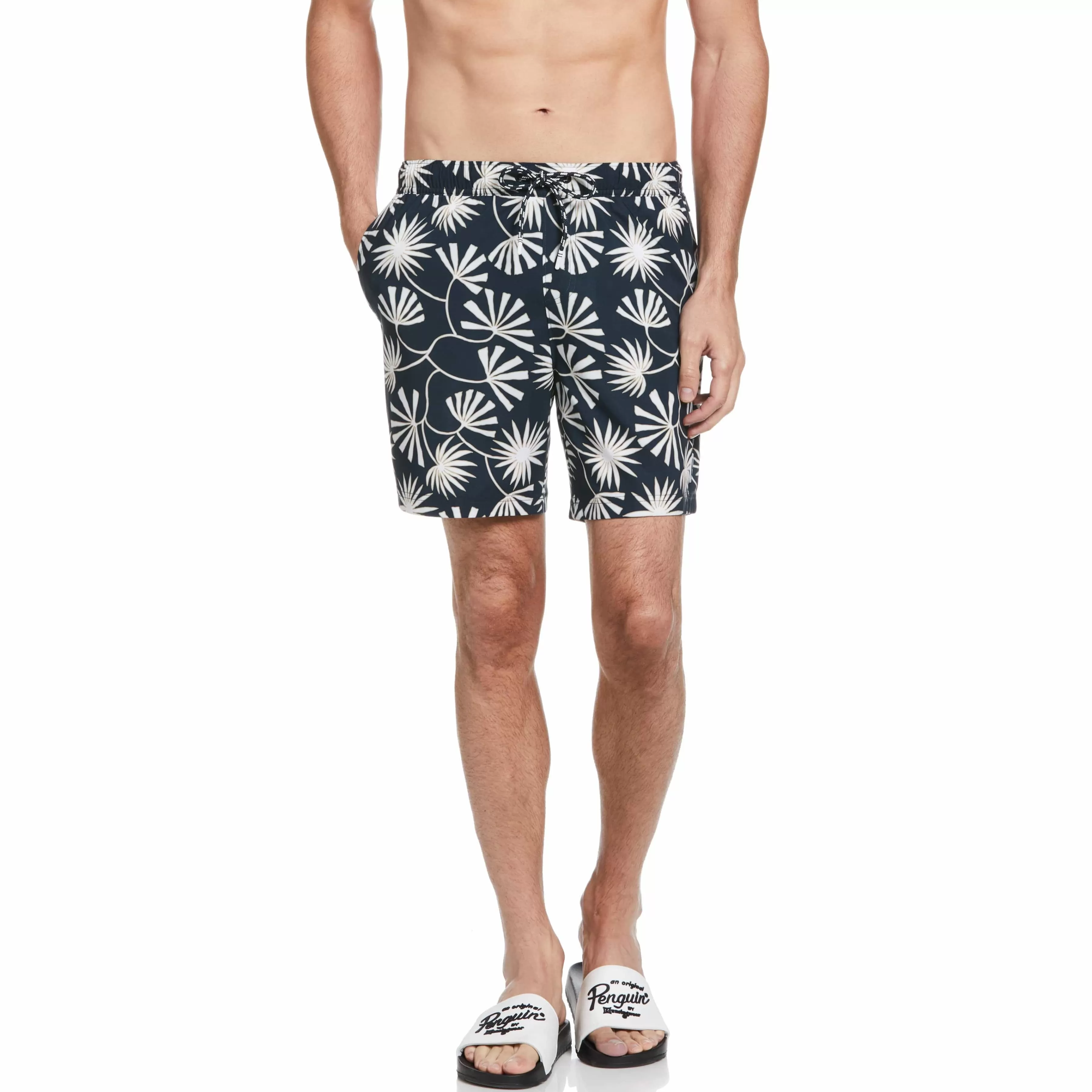 Store Leaf Print Swim Short Men Swim