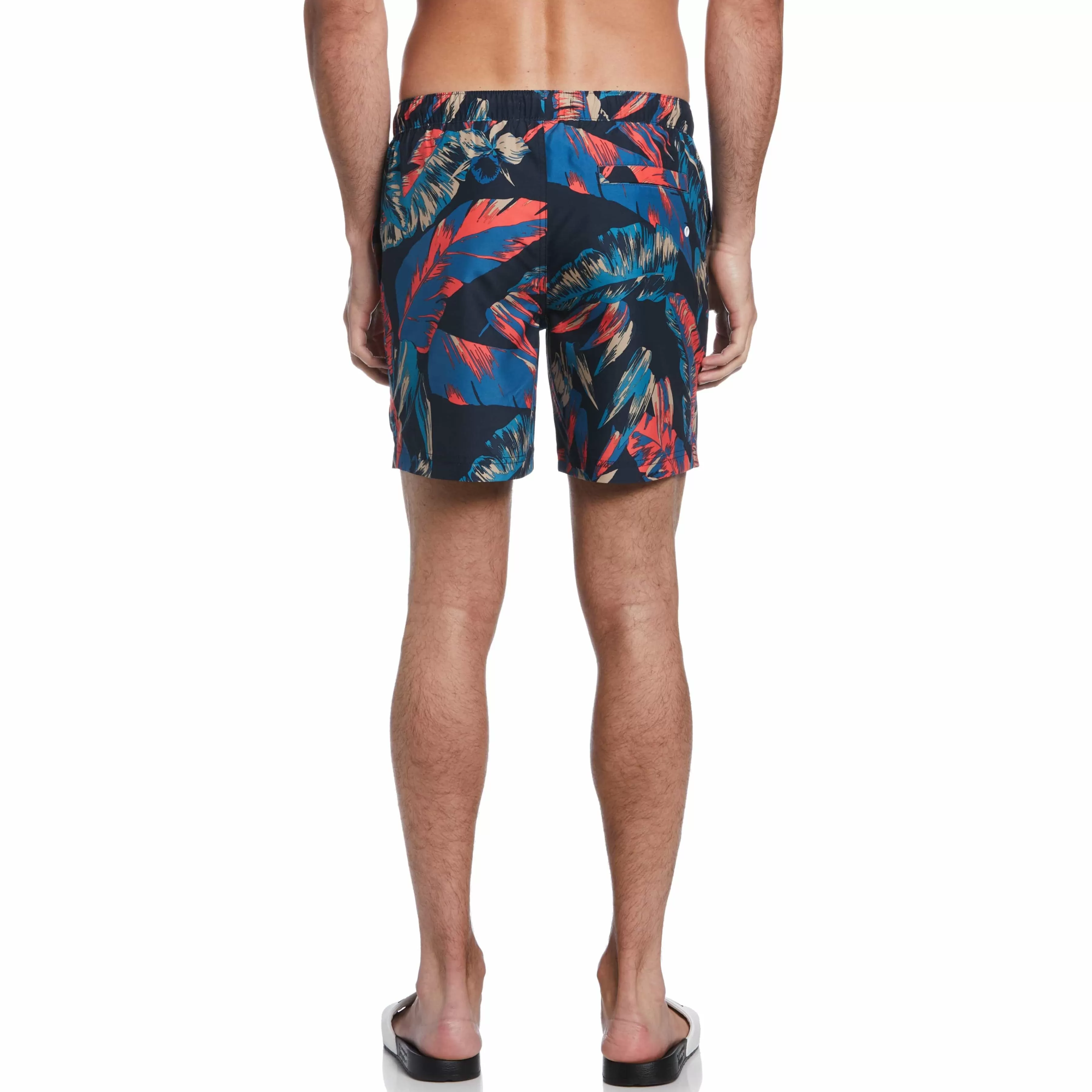 Best Sale Leaf Print Swim Short Men Swim