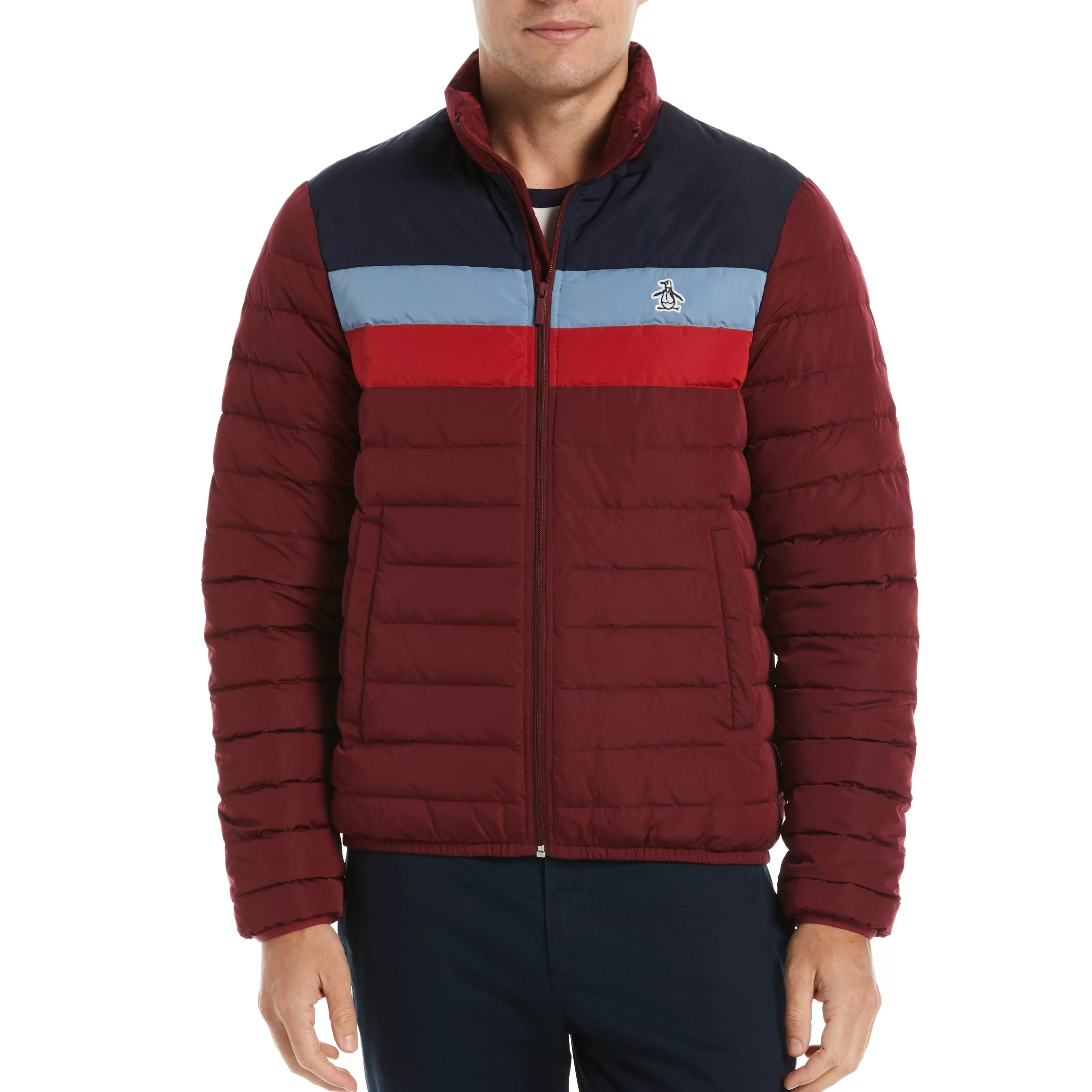 Outlet Lightweight Color Block Puffer Jacket Men Jackets & Vests